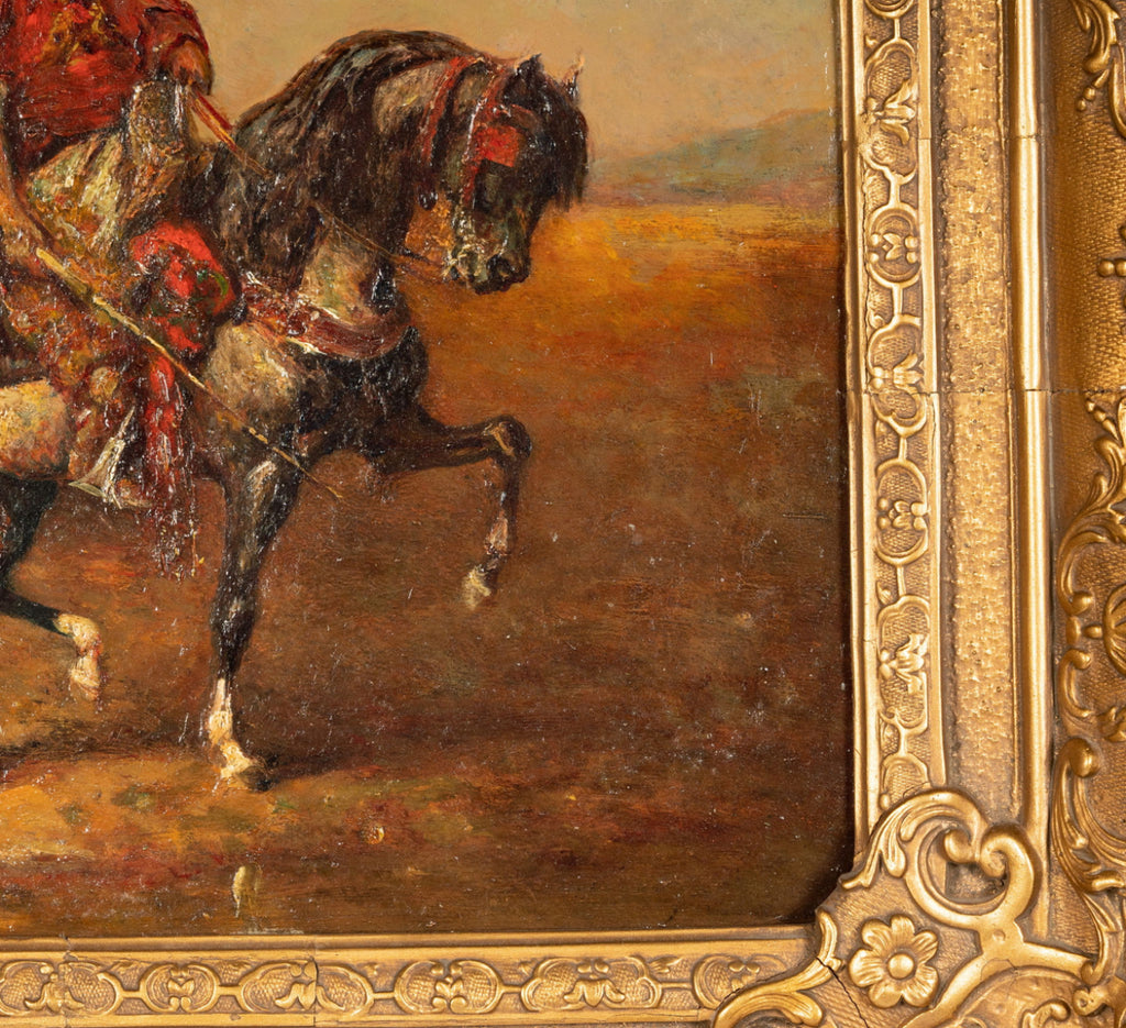 Adolf Schreyer (1828-1899): The Sheik Rides Forth