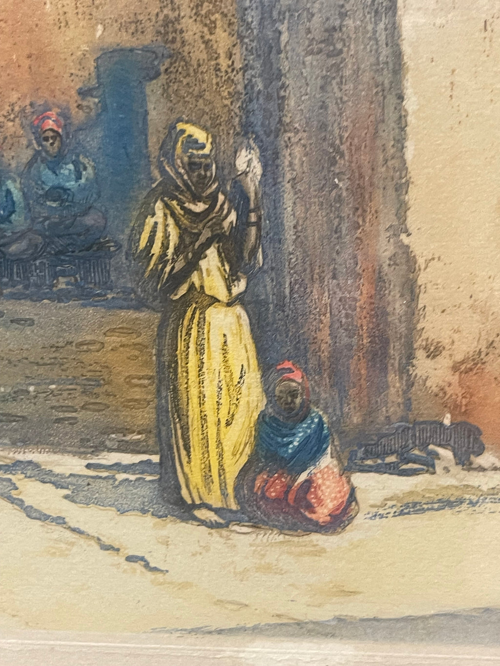An Orientalist Watercolor Accent Lithograph Signed & Numbered