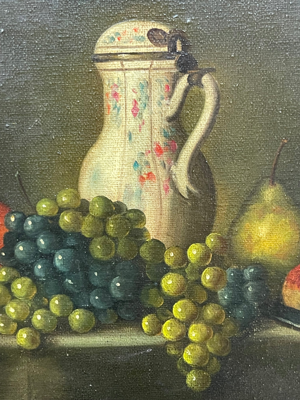 An Oil on Canvas Still-Life Painting Signed By Cotton
