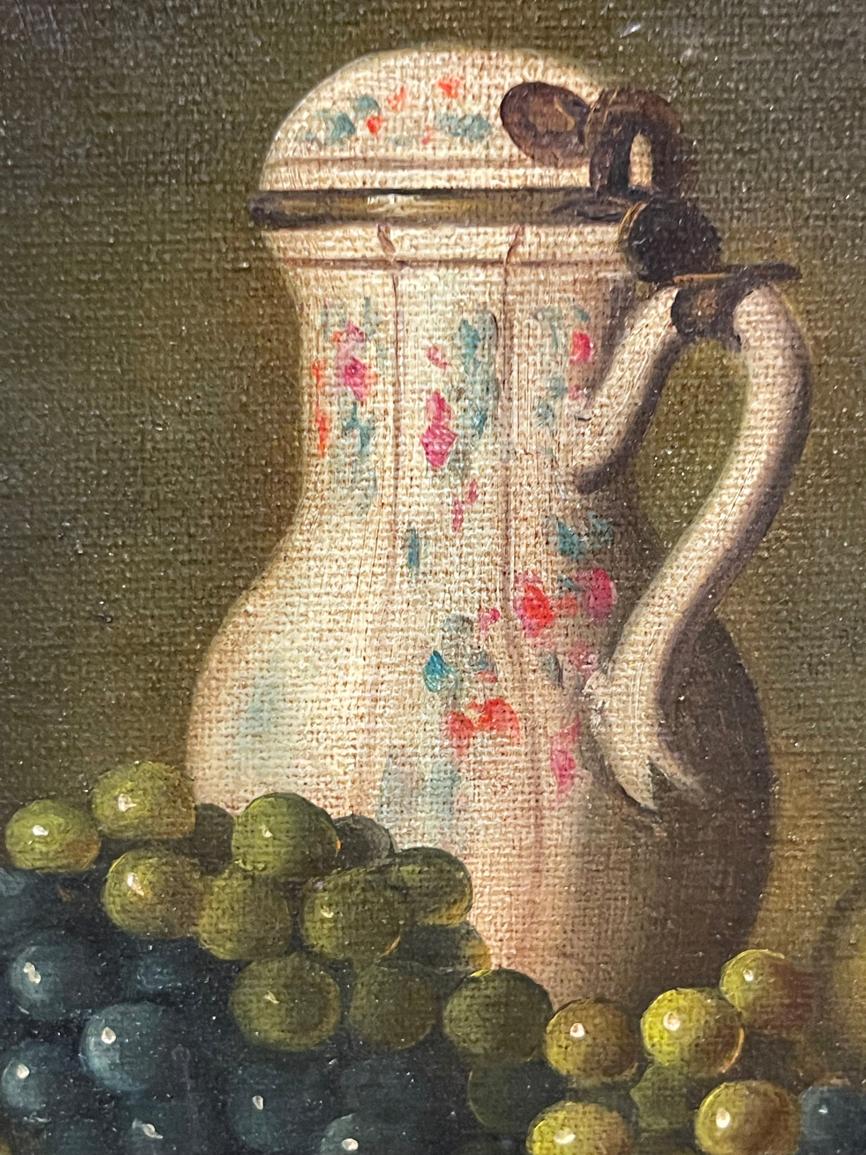 An Oil on Canvas Still-Life Painting Signed By Cotton