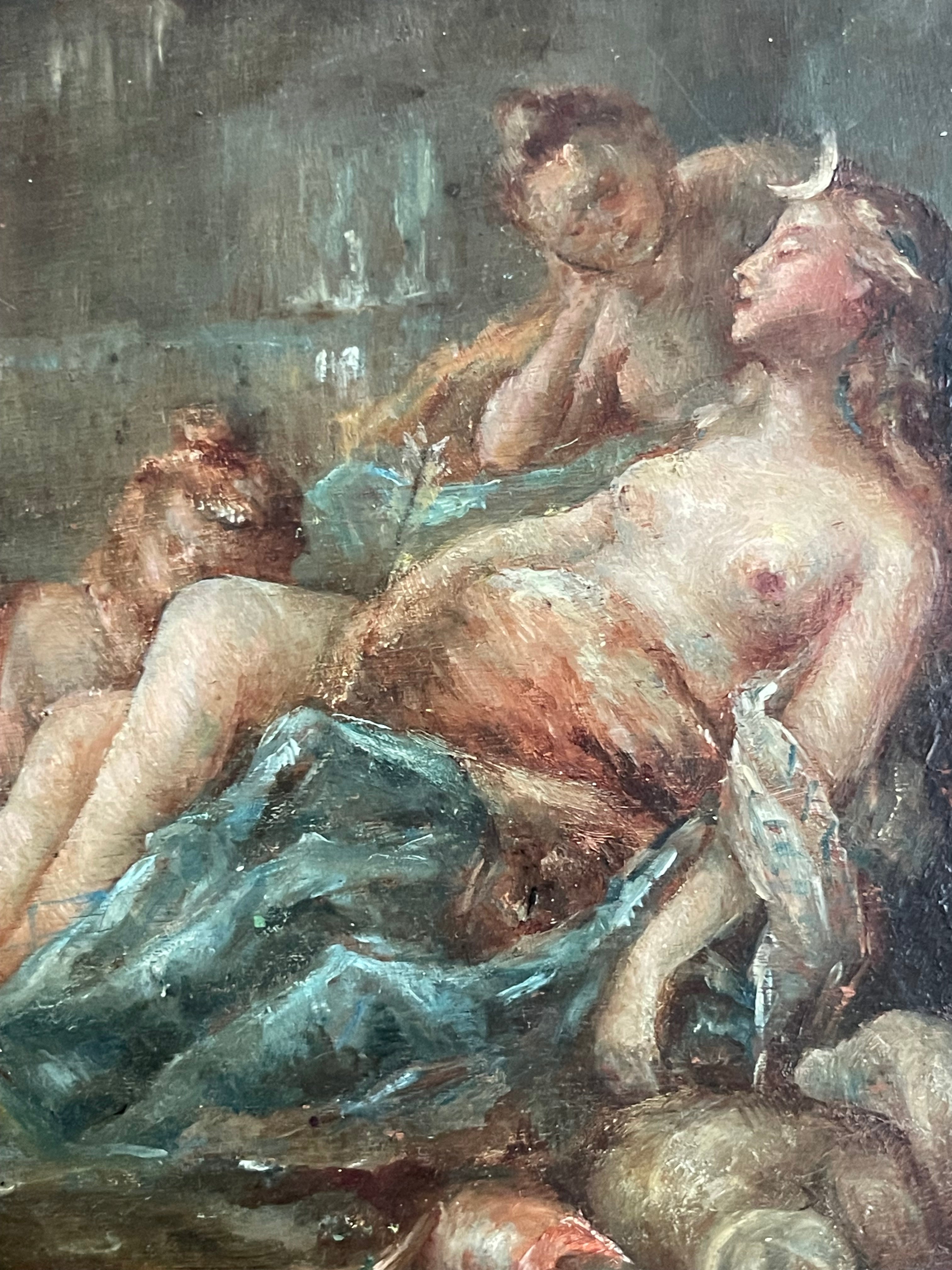 A 19th Century Oil on Board Painting