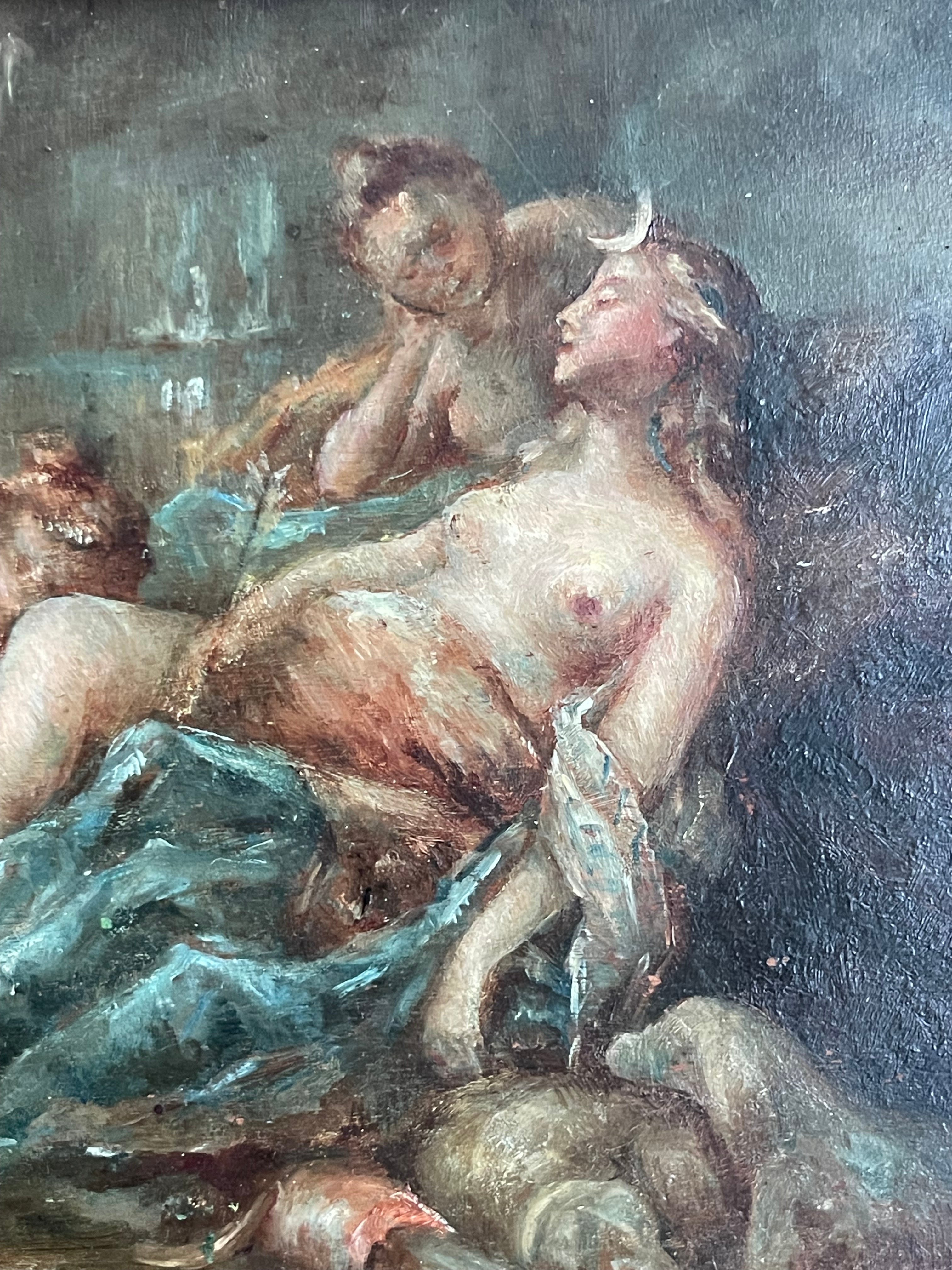 A 19th Century Oil on Board Painting