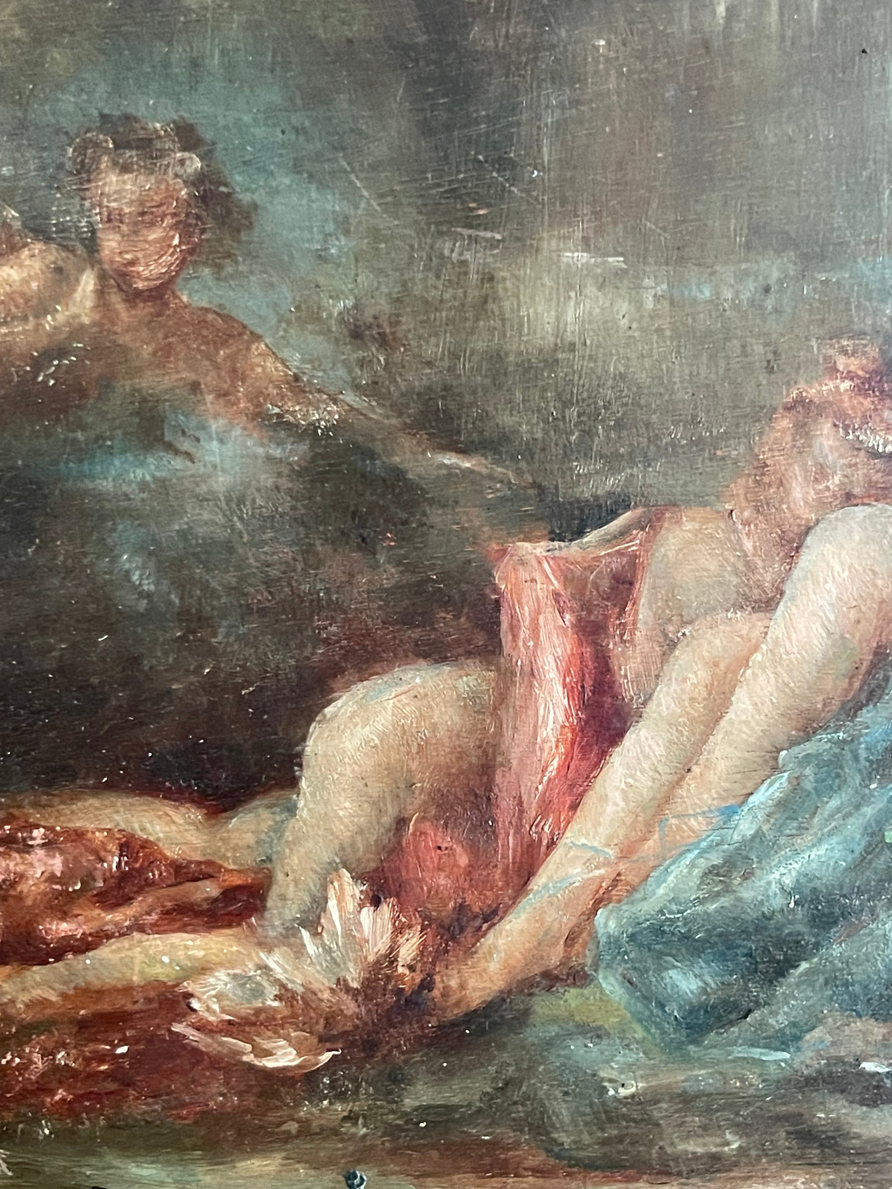 A 19th Century Oil on Board Painting