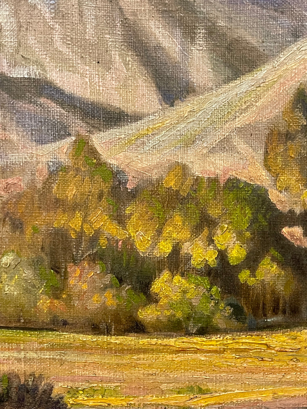An Oil on Canvas Painting Depicting a Landscape By W. J. Roland