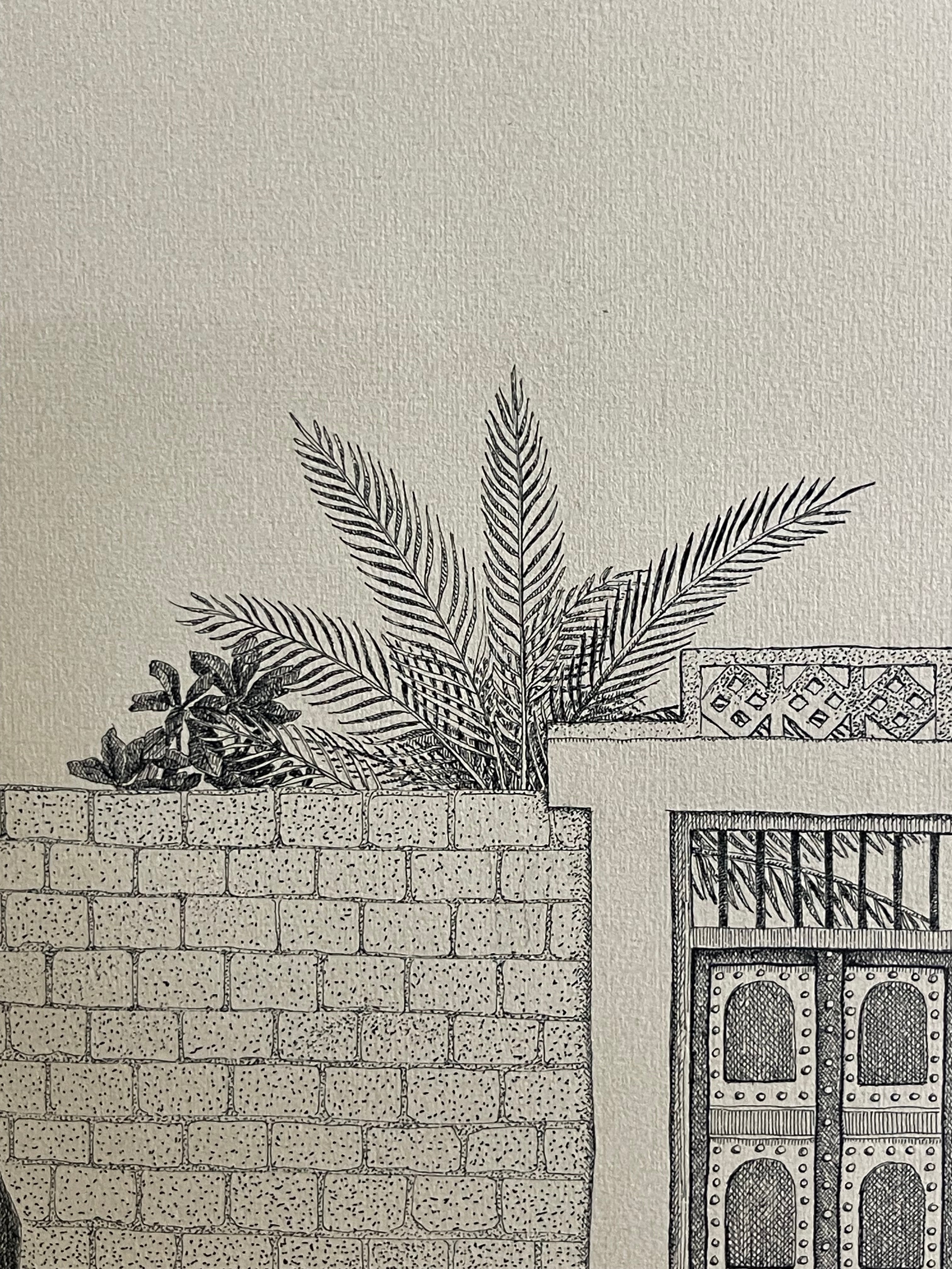 A Lithograph Print on Paper By V. Nath