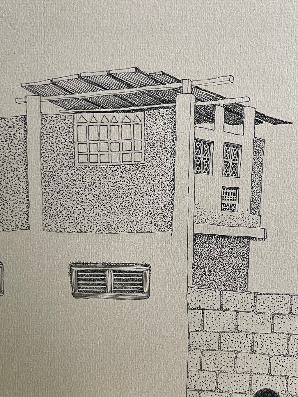 A Lithograph Print on Paper By V. Nath