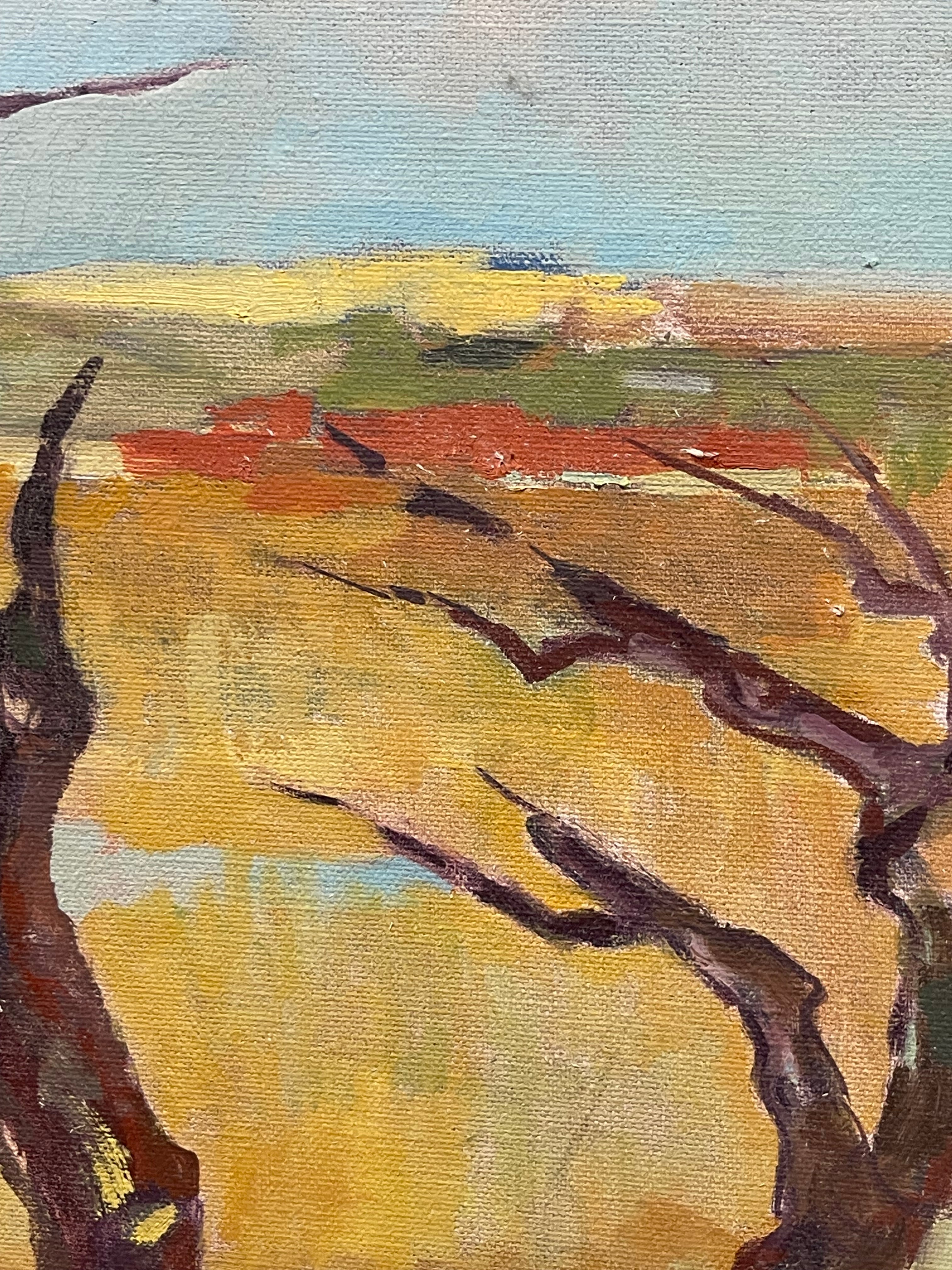 An Oil on Canvas Landscape Painting By J. Jacobson