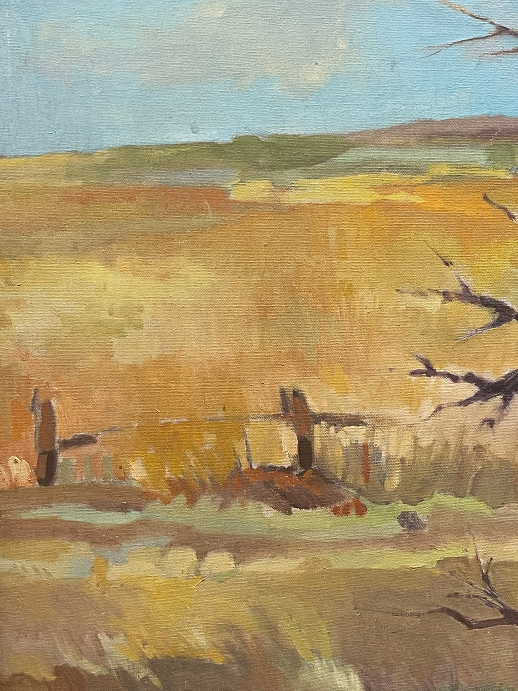 An Oil on Canvas Landscape Painting By J. Jacobson