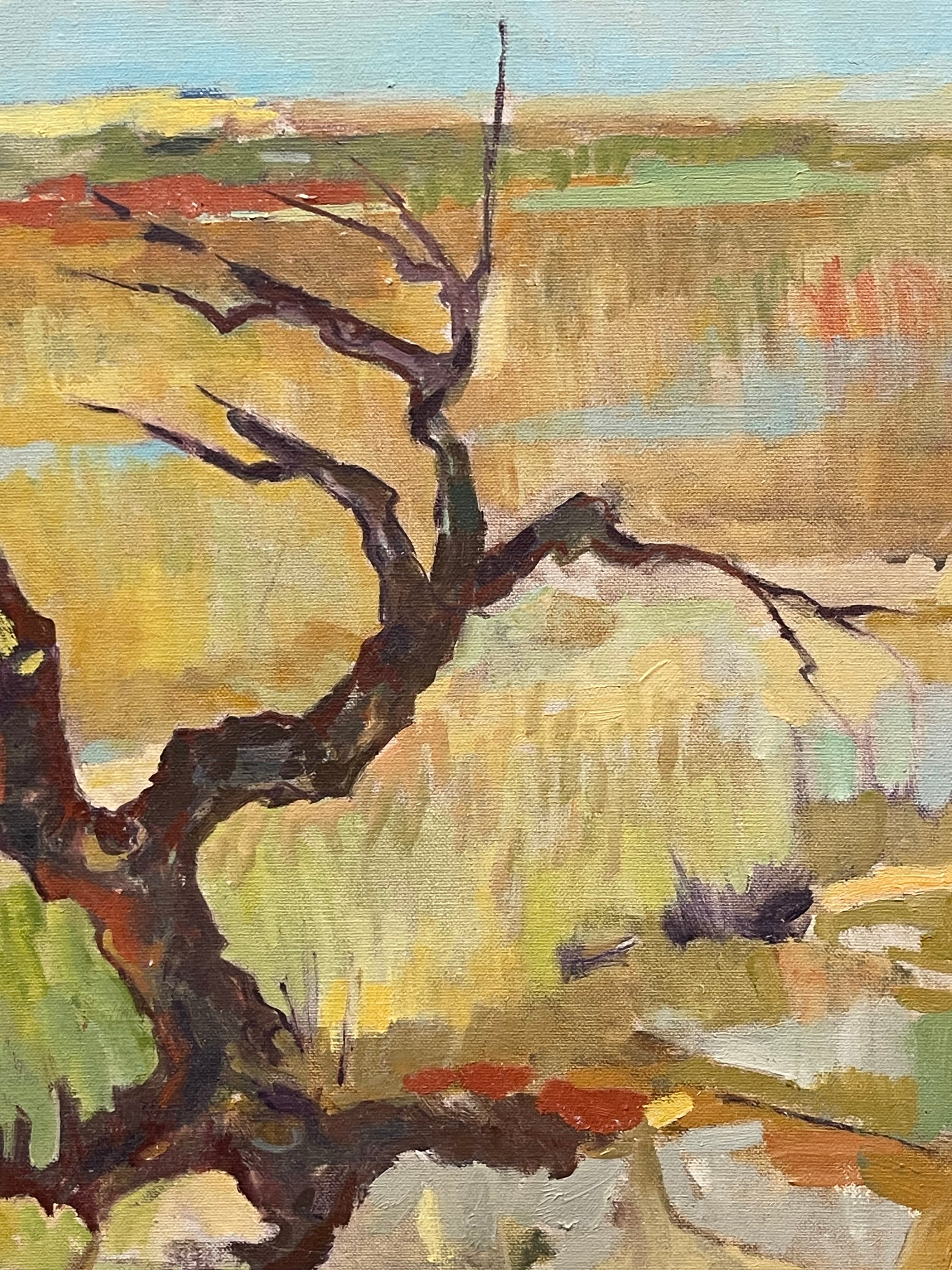 An Oil on Canvas Landscape Painting By J. Jacobson