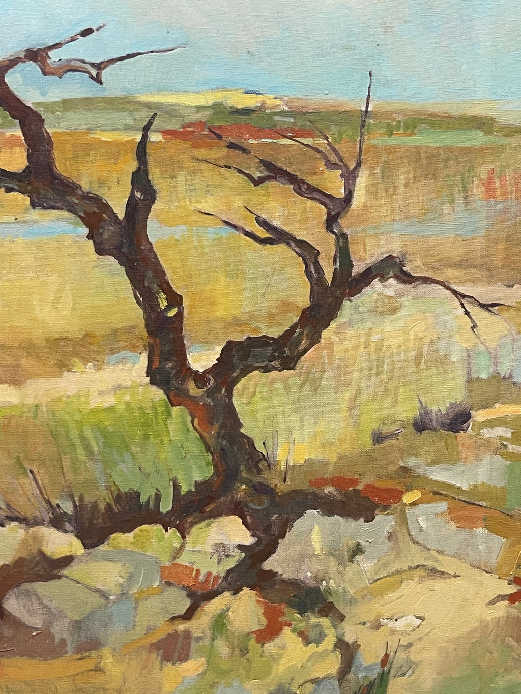 An Oil on Canvas Landscape Painting By J. Jacobson