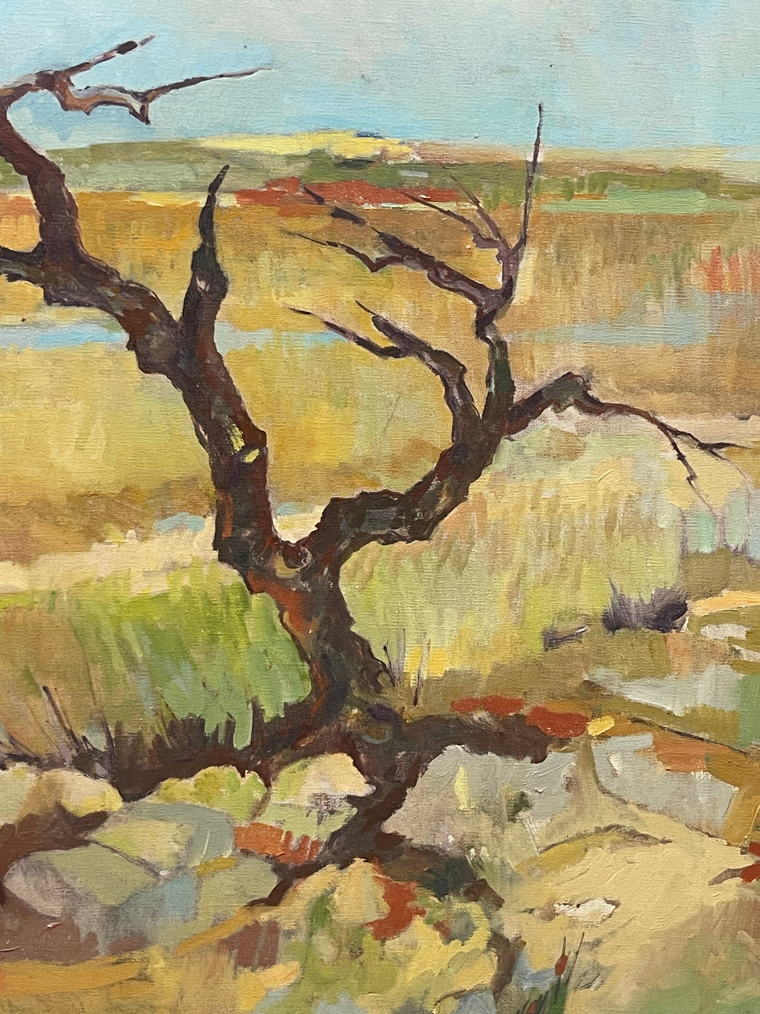 An Oil on Canvas Landscape Painting By J. Jacobson