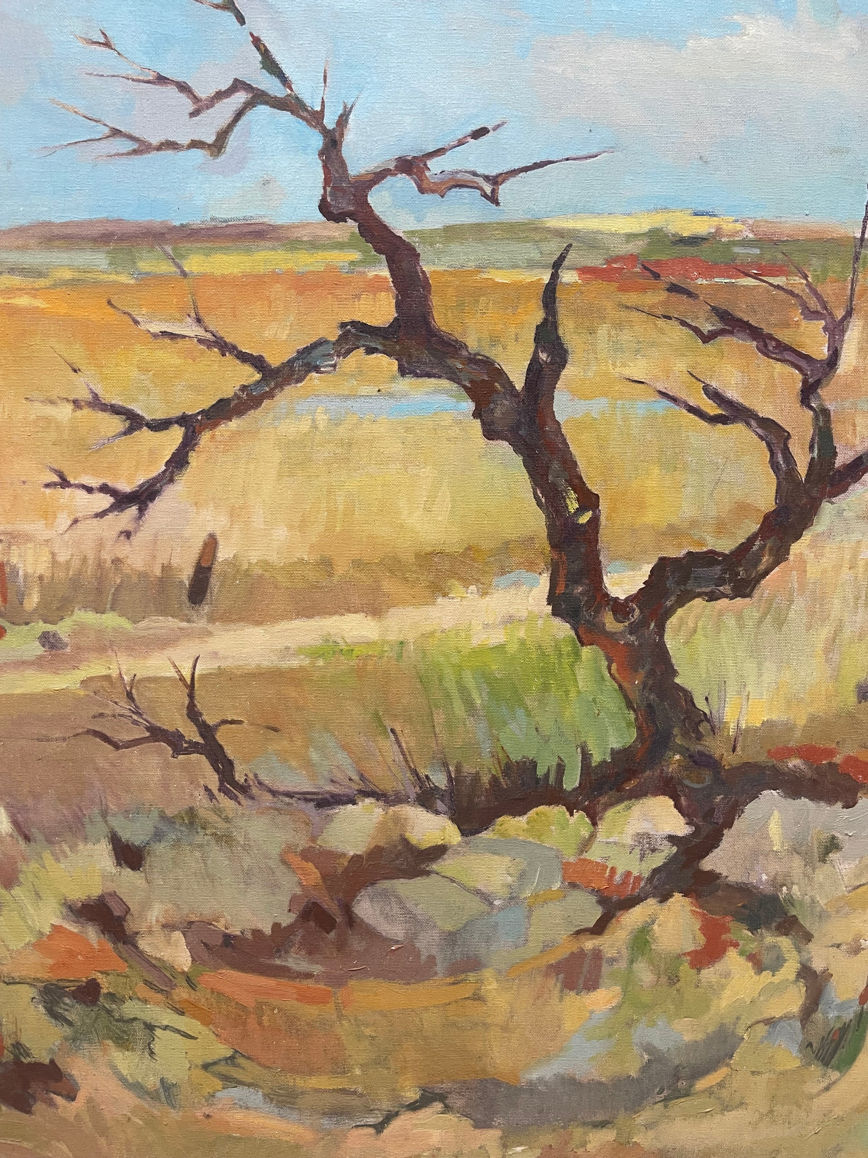 An Oil on Canvas Landscape Painting By J. Jacobson