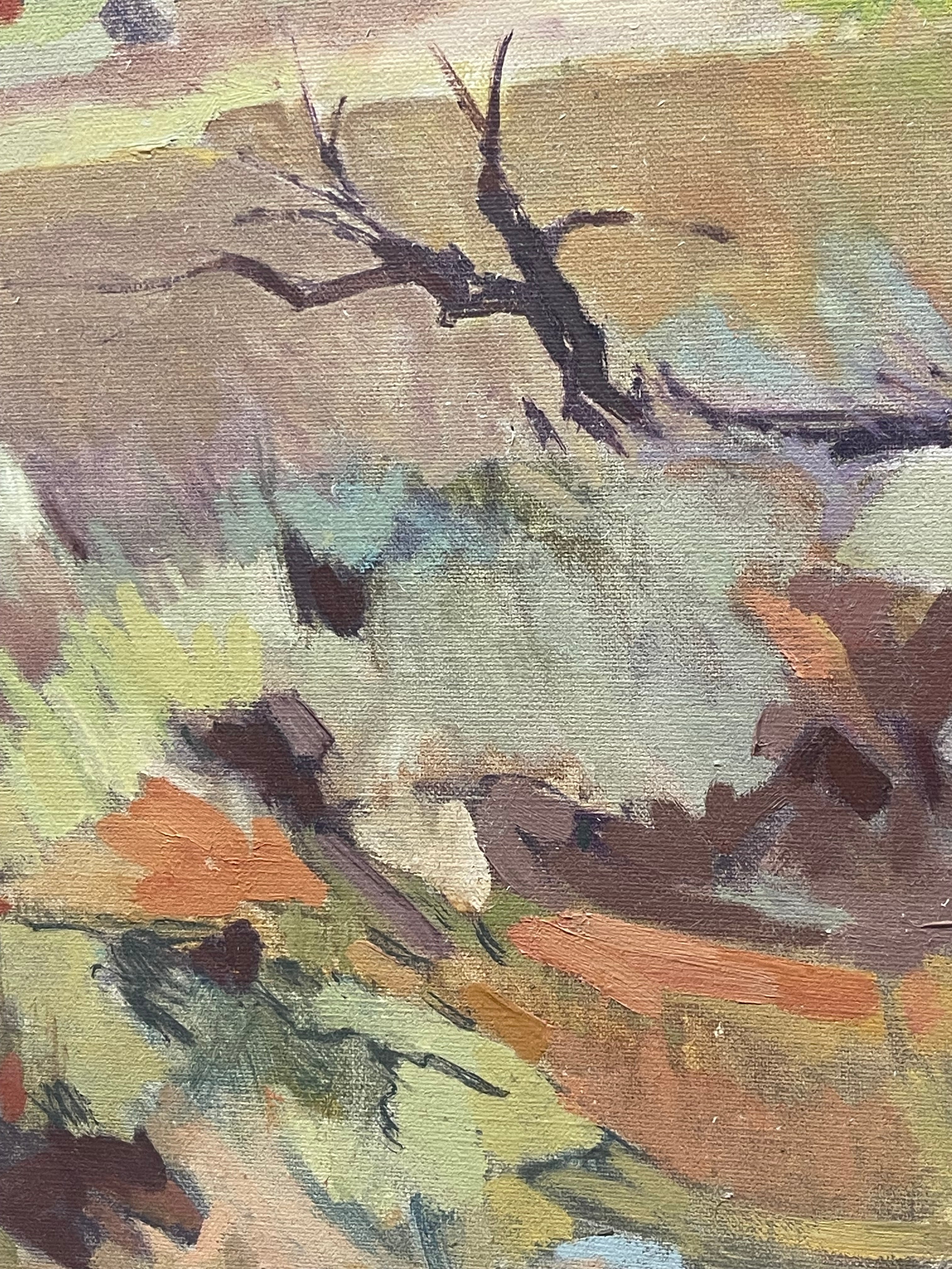 An Oil on Canvas Landscape Painting By J. Jacobson