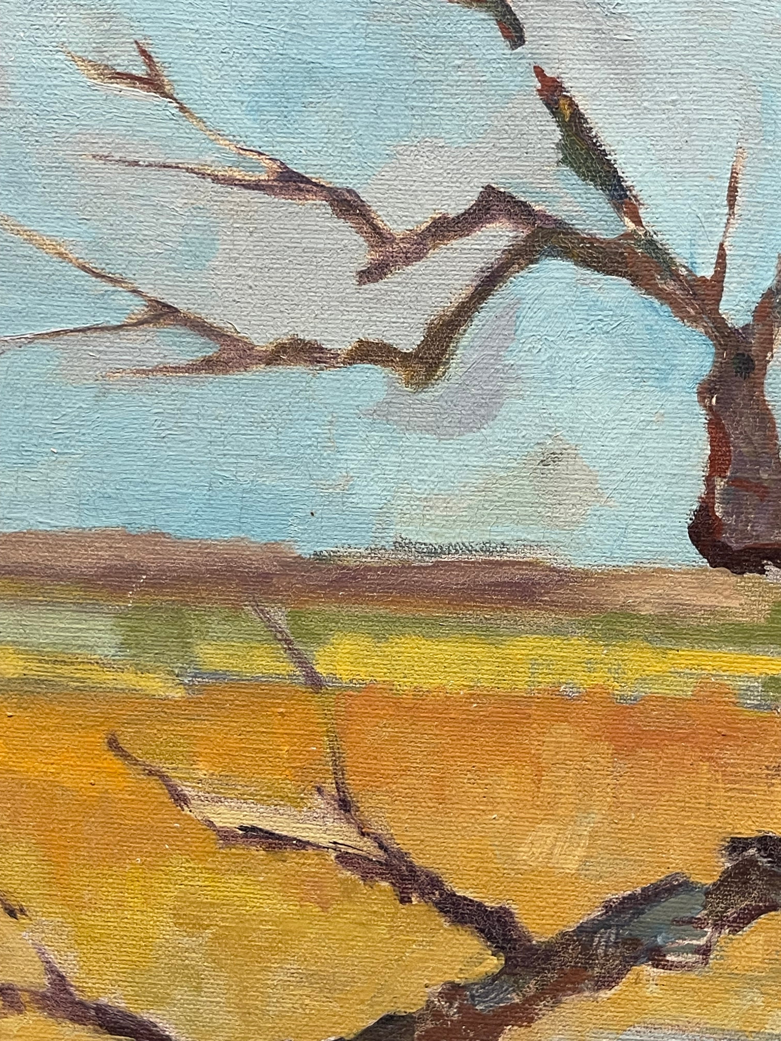 An Oil on Canvas Landscape Painting By J. Jacobson