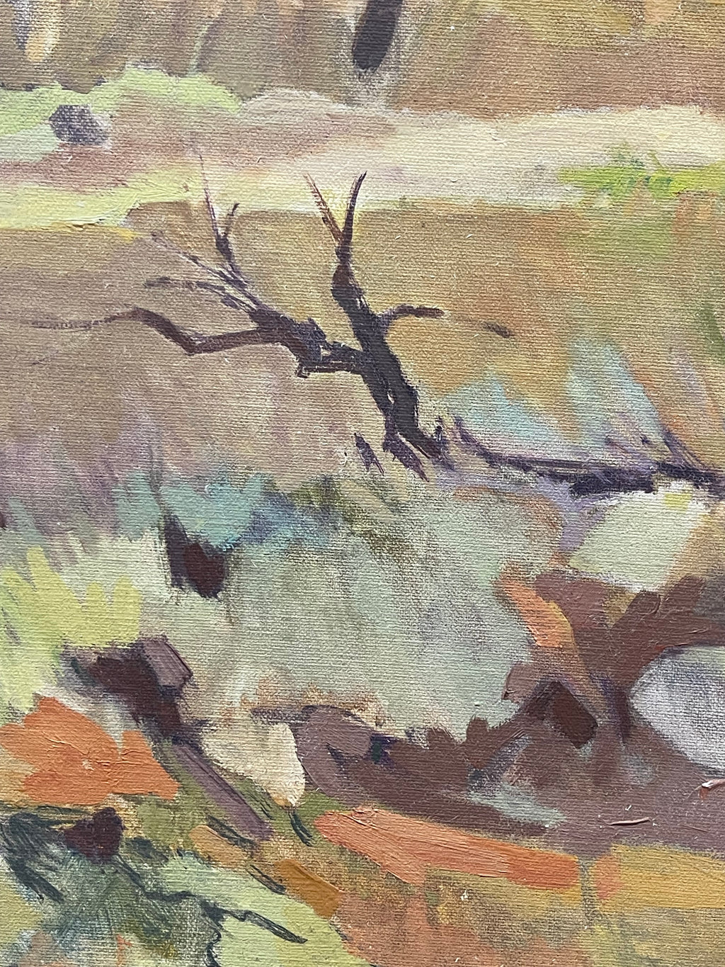 An Oil on Canvas Landscape Painting By J. Jacobson