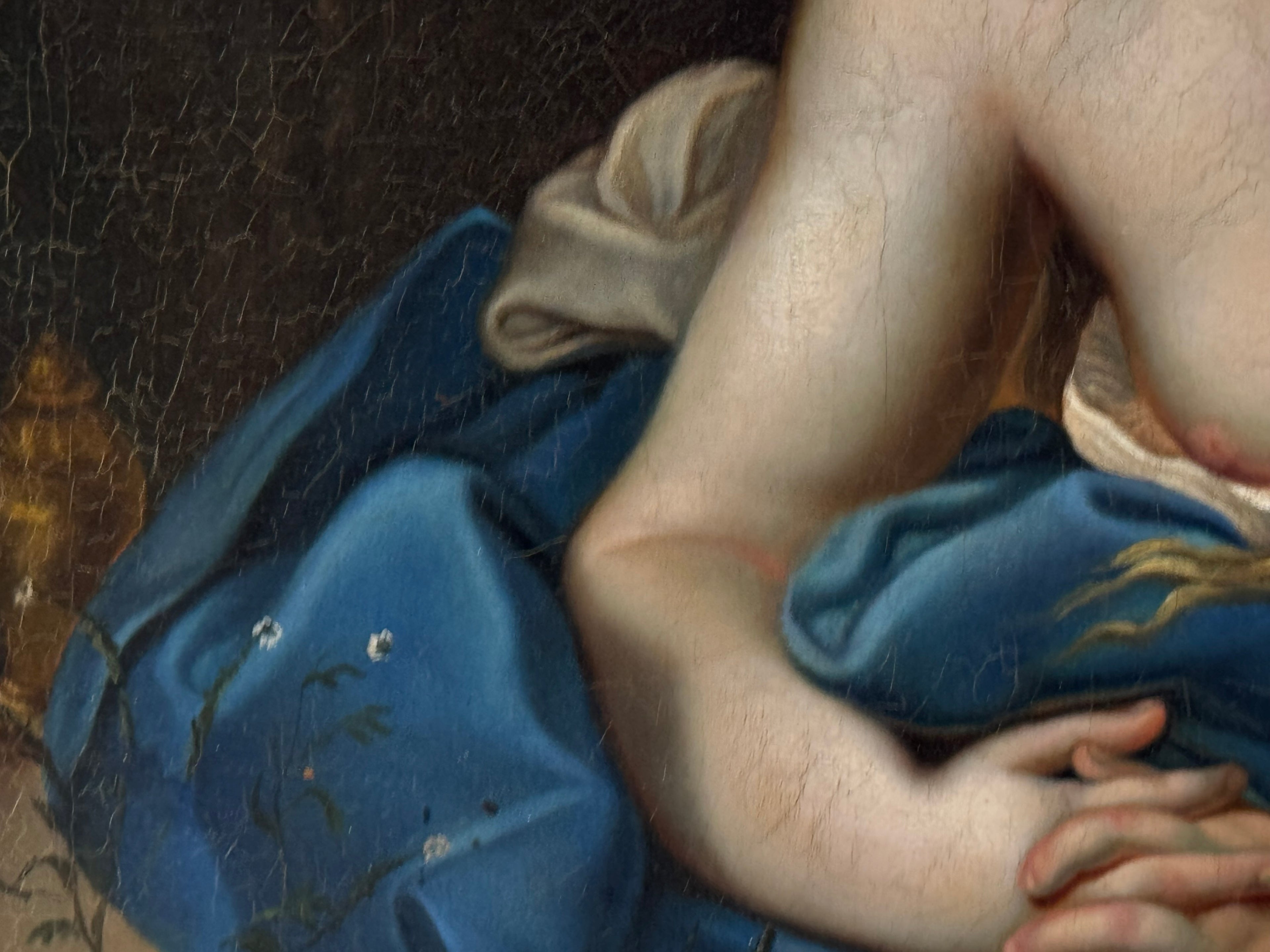 19th Century Oil on Canvas Painting of a Reclining Lady