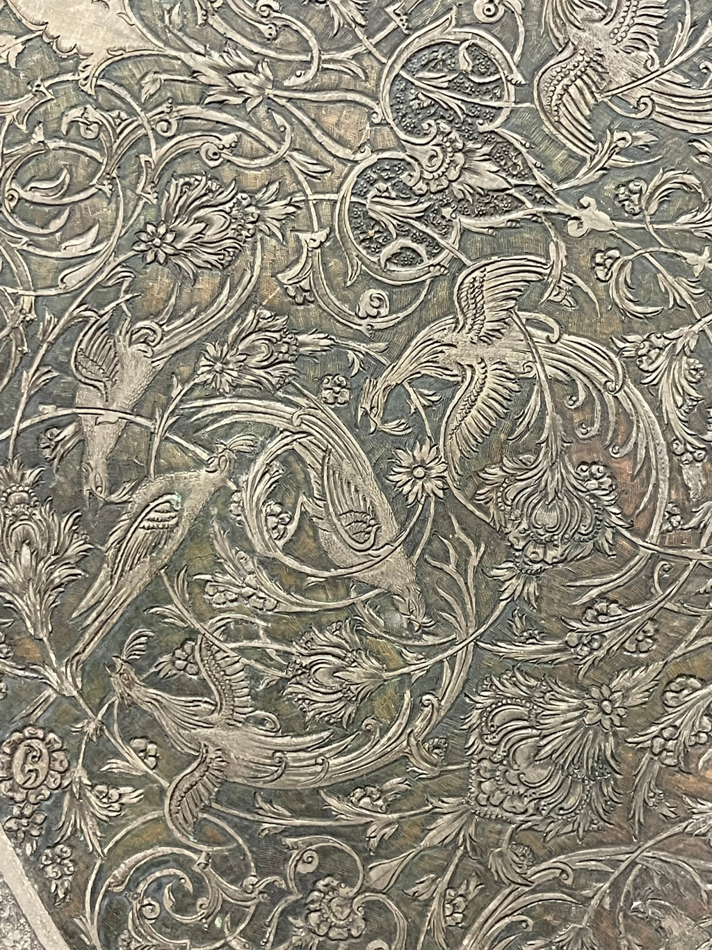 A Fine Persian Handmade Decorative Wall Tray