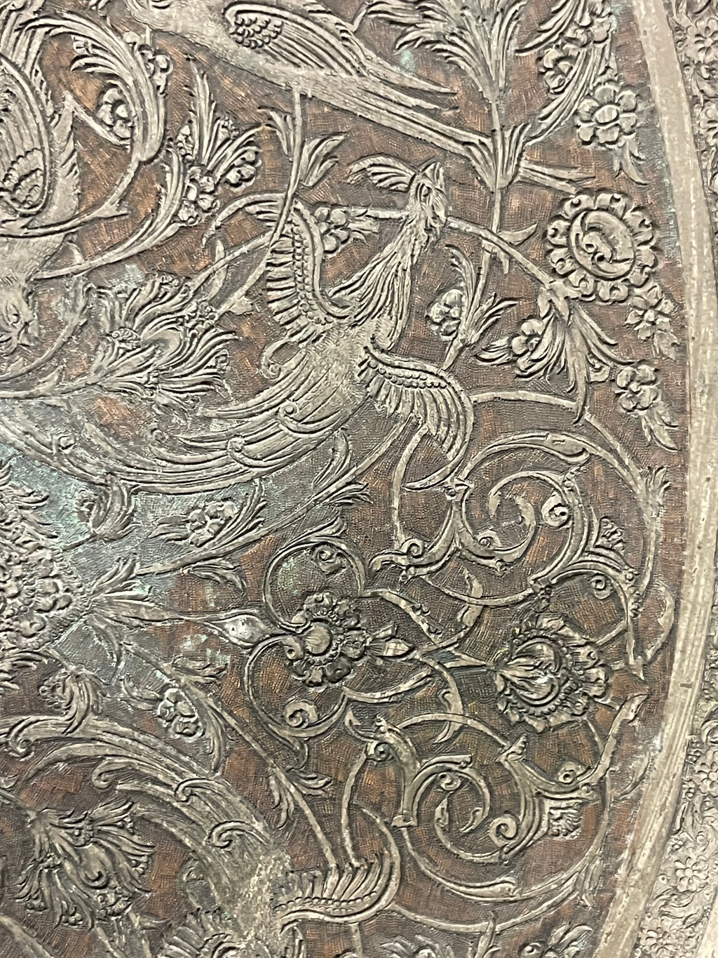 A Fine Persian Handmade Decorative Wall Tray