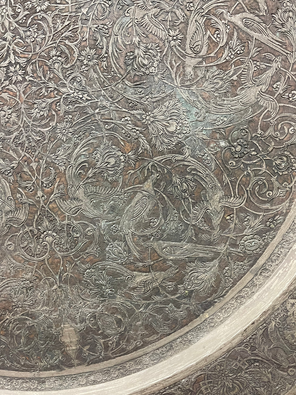 A Fine Persian Handmade Decorative Wall Tray