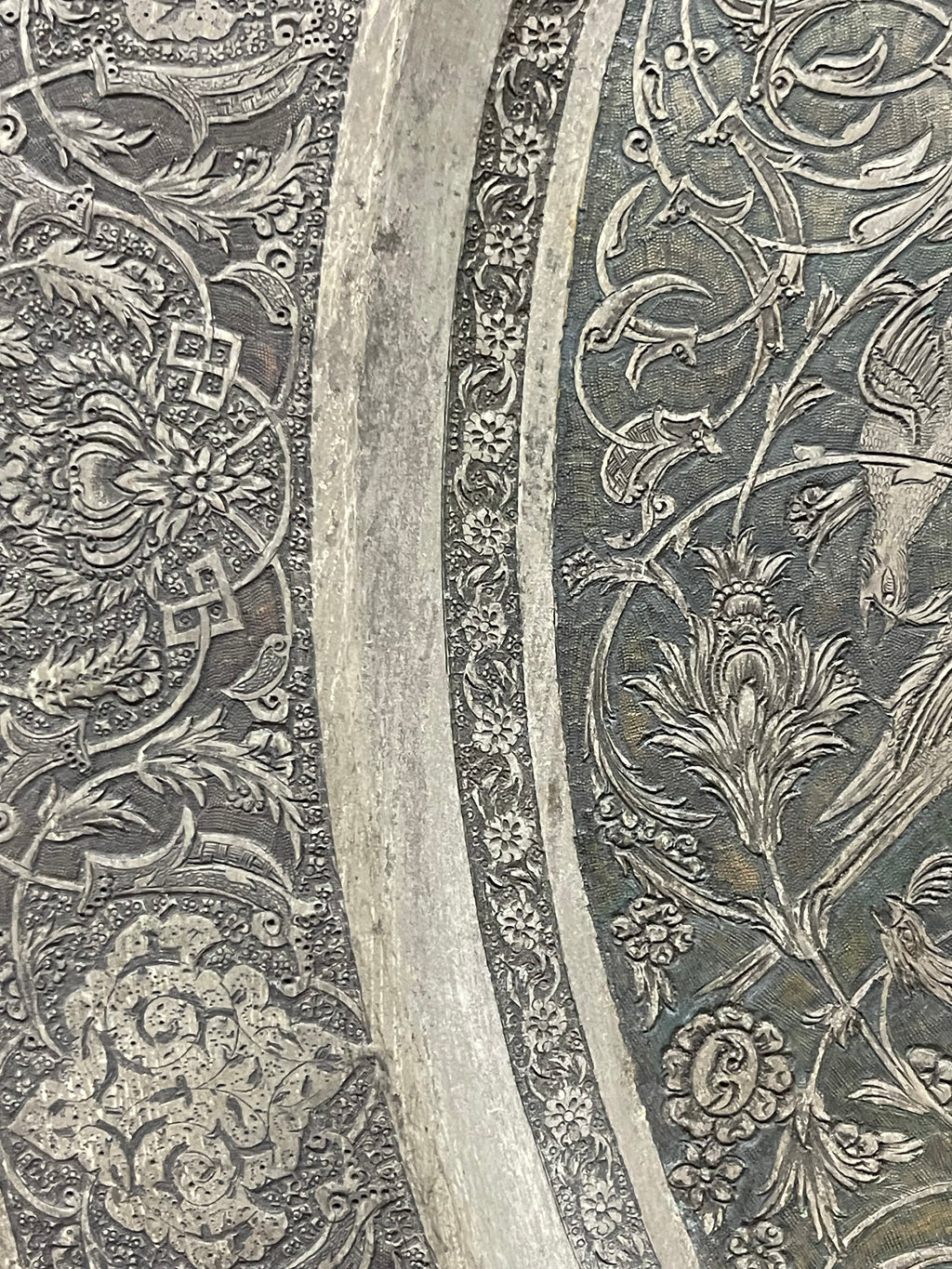 A Fine Persian Handmade Decorative Wall Tray