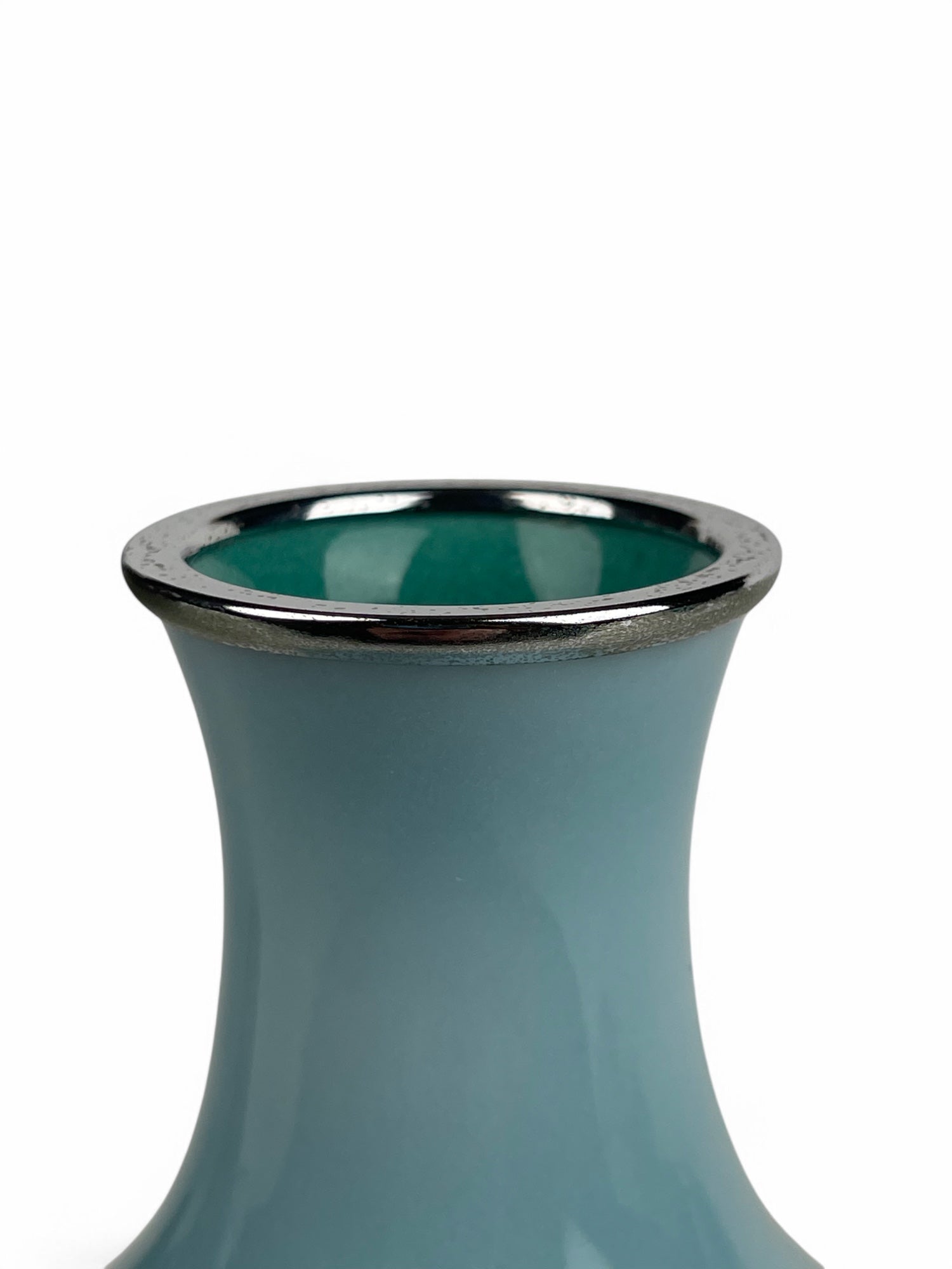 A Japanese Meiji. Silver Mounted Enamel Vase, Signed By The Artist