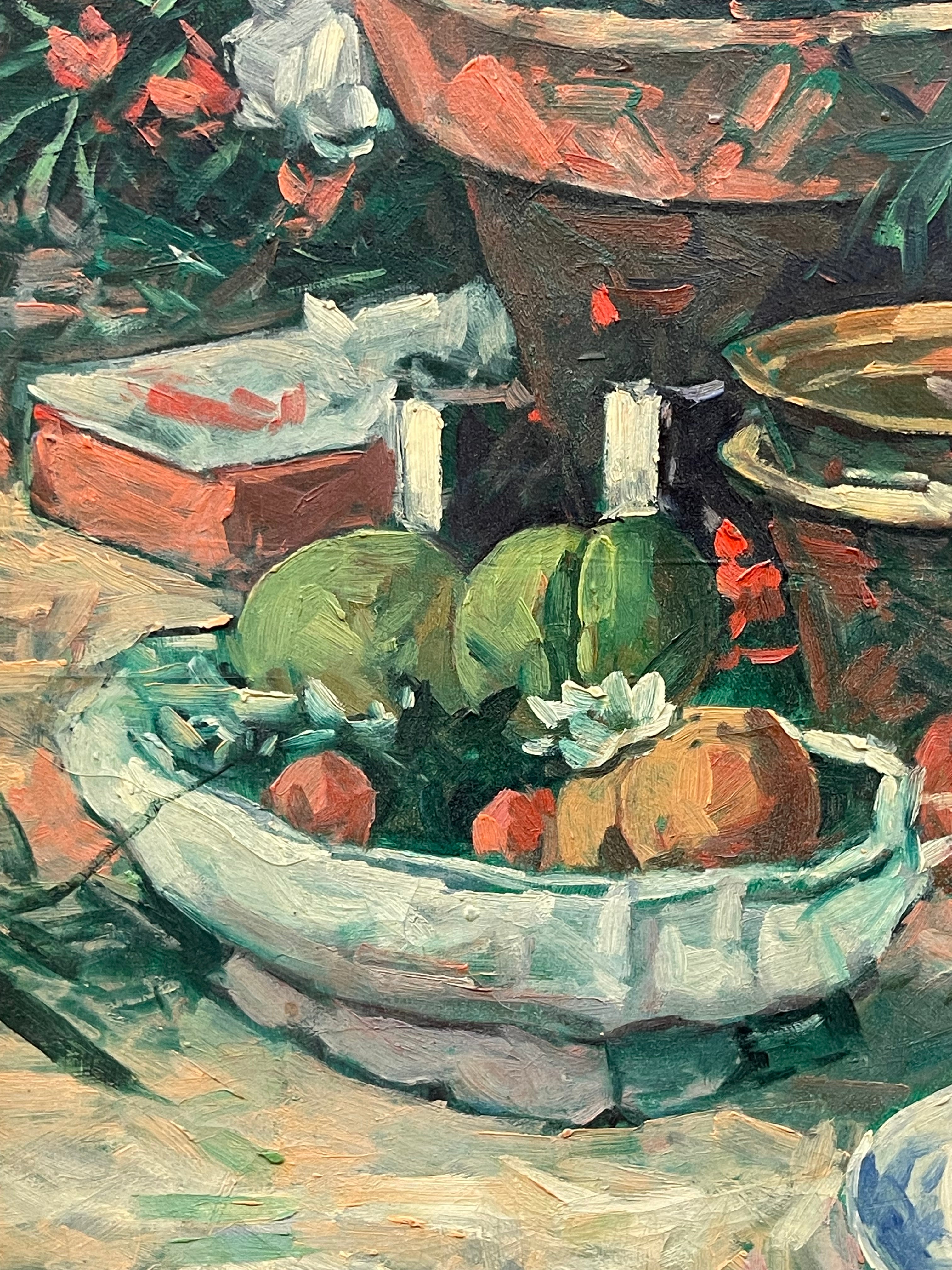 An Oil on Canvas Still-Life Painting By Robert Brown