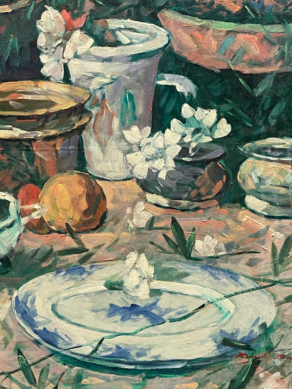 An Oil on Canvas Still-Life Painting By Robert Brown