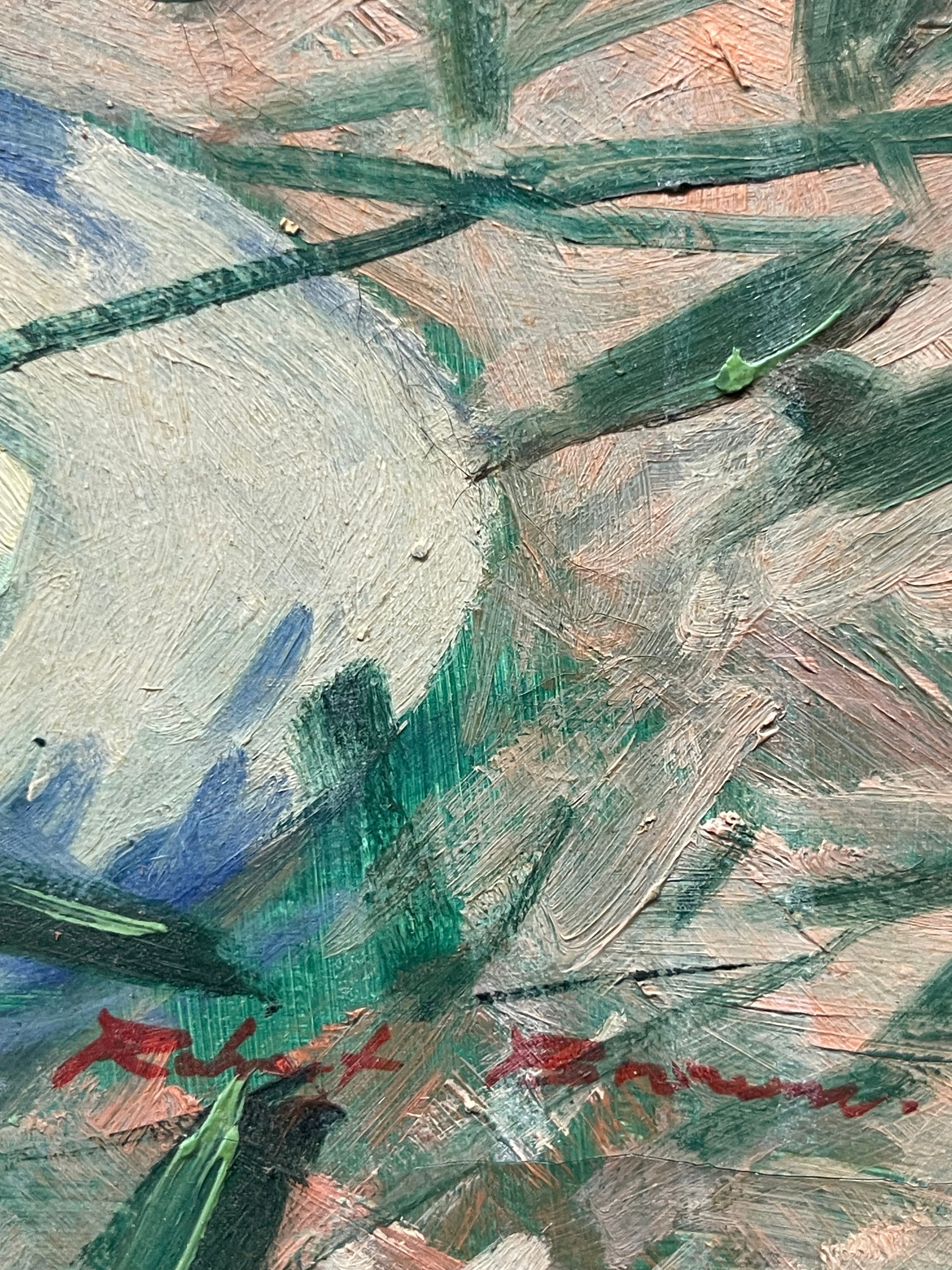 An Oil on Canvas Still-Life Painting By Robert Brown