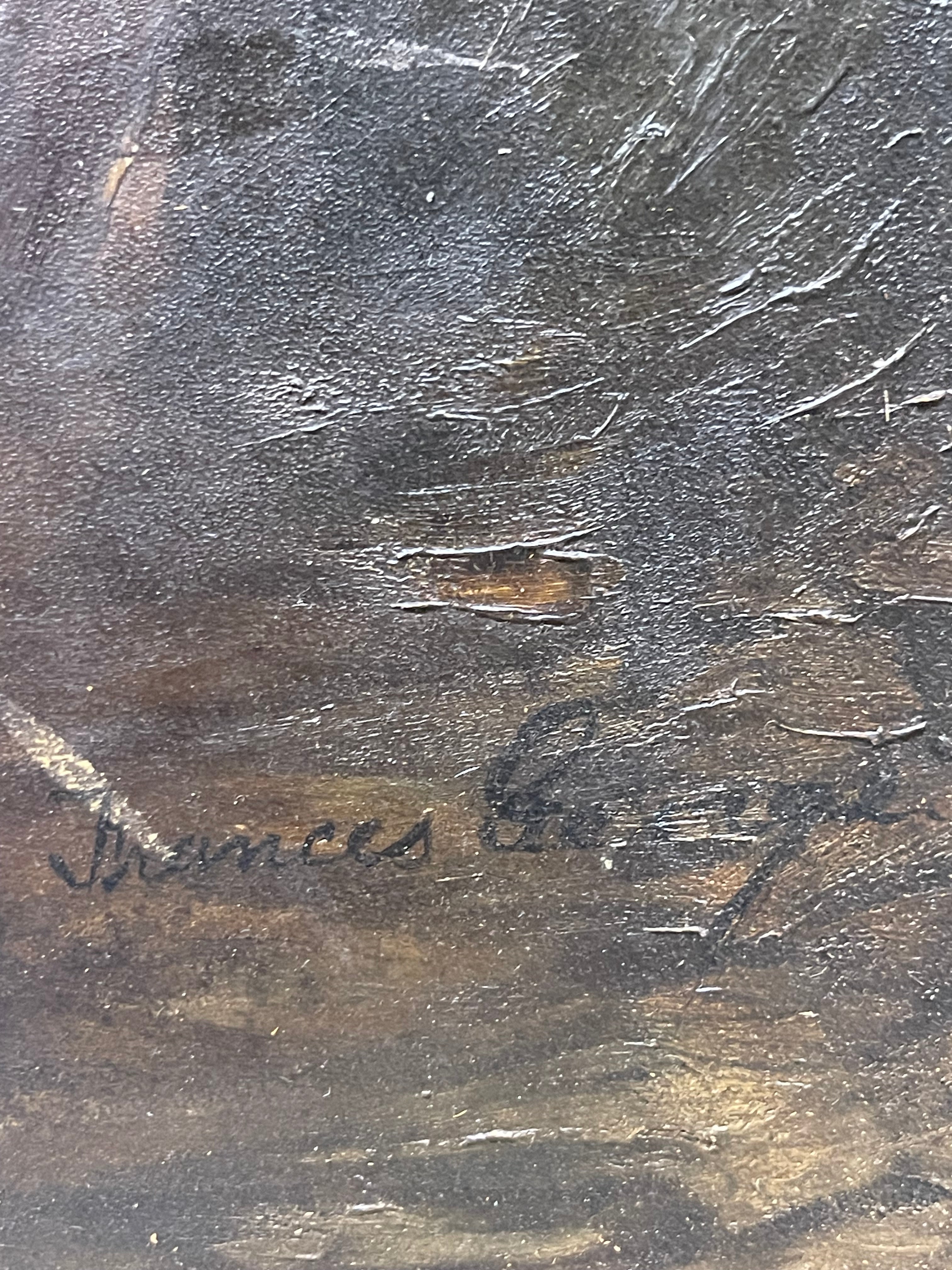An Oil on Board Painting By Frances George