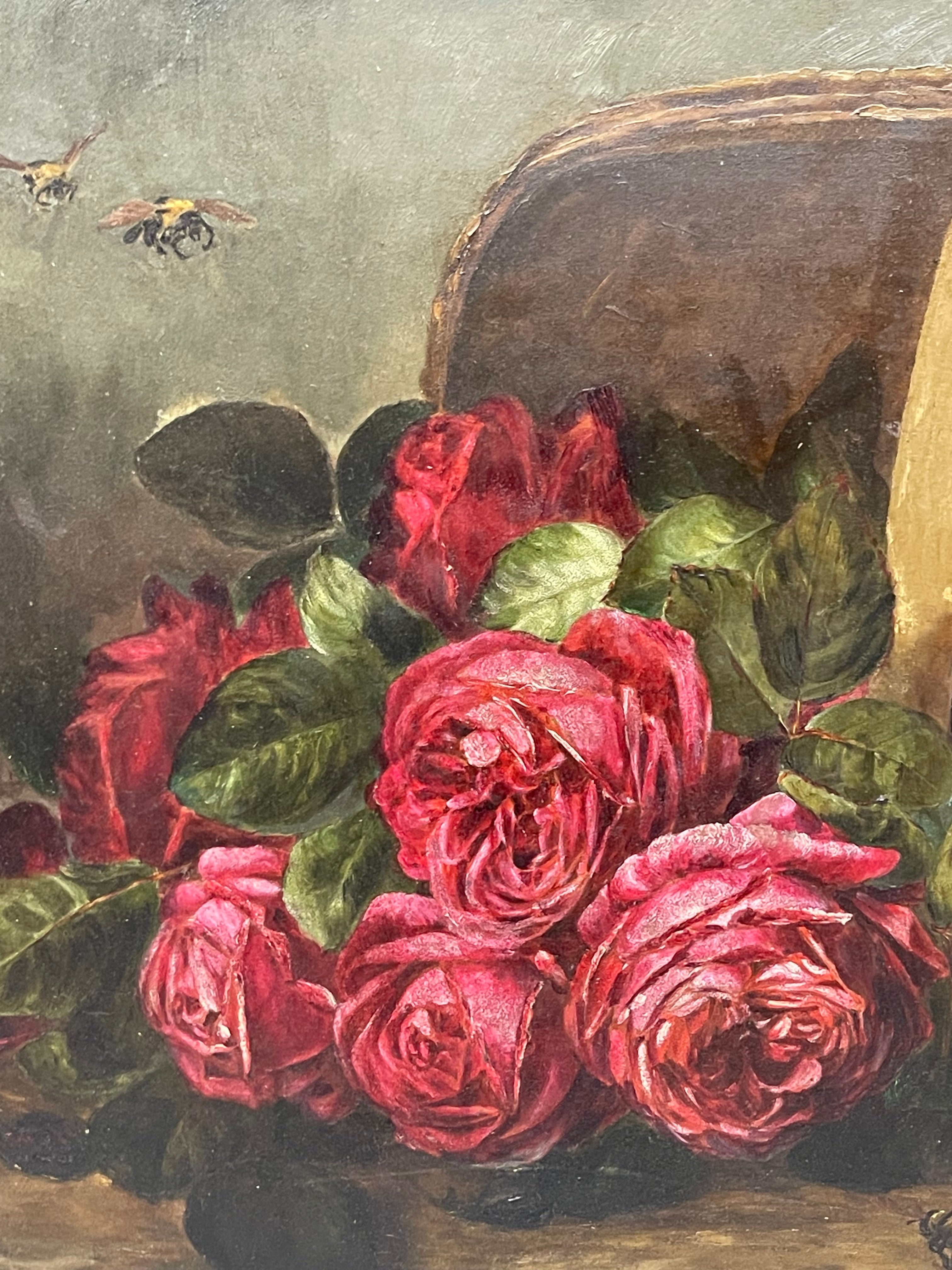 An Oil on Board Painting By Frances George