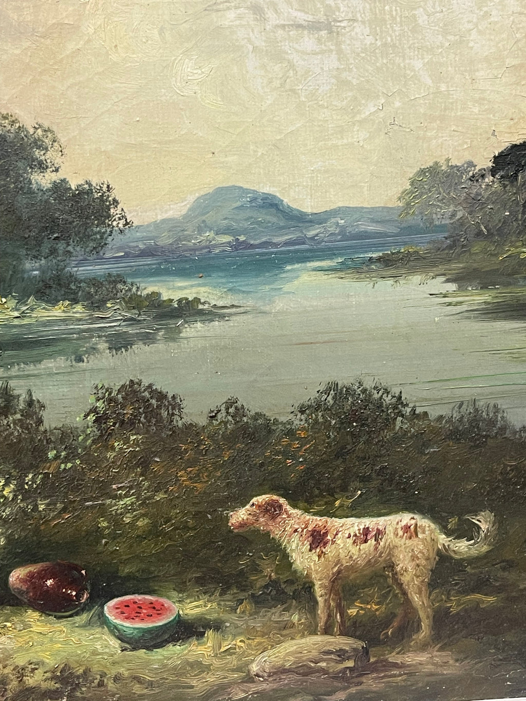 A Big Painting of a Picnic By Miguel Montaner (Spanish, 1917-2017)