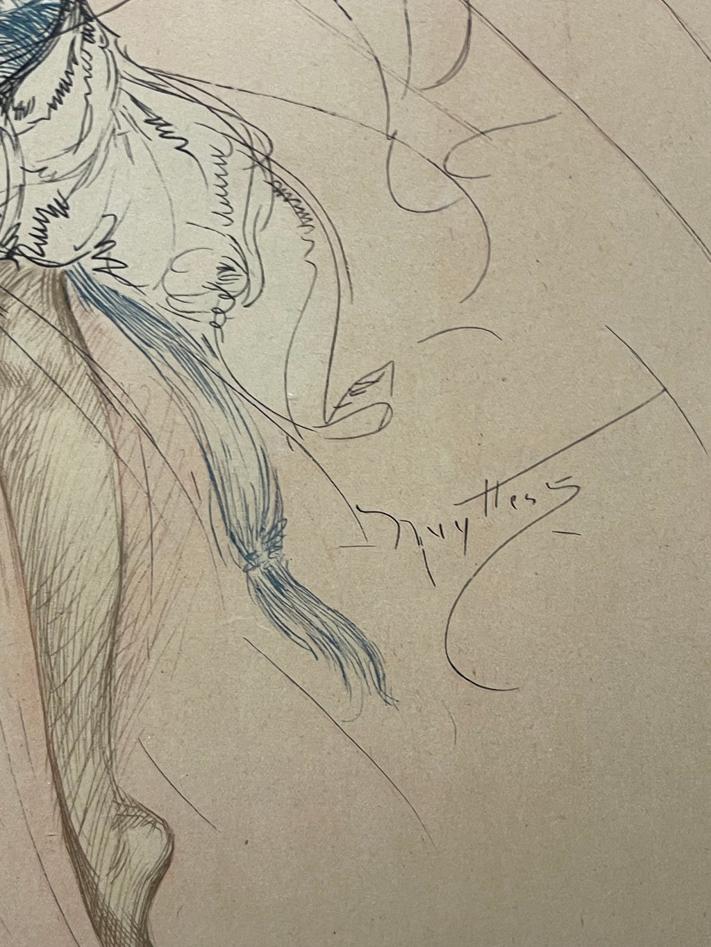 An Art Nouveau Print of a Dancing Woman