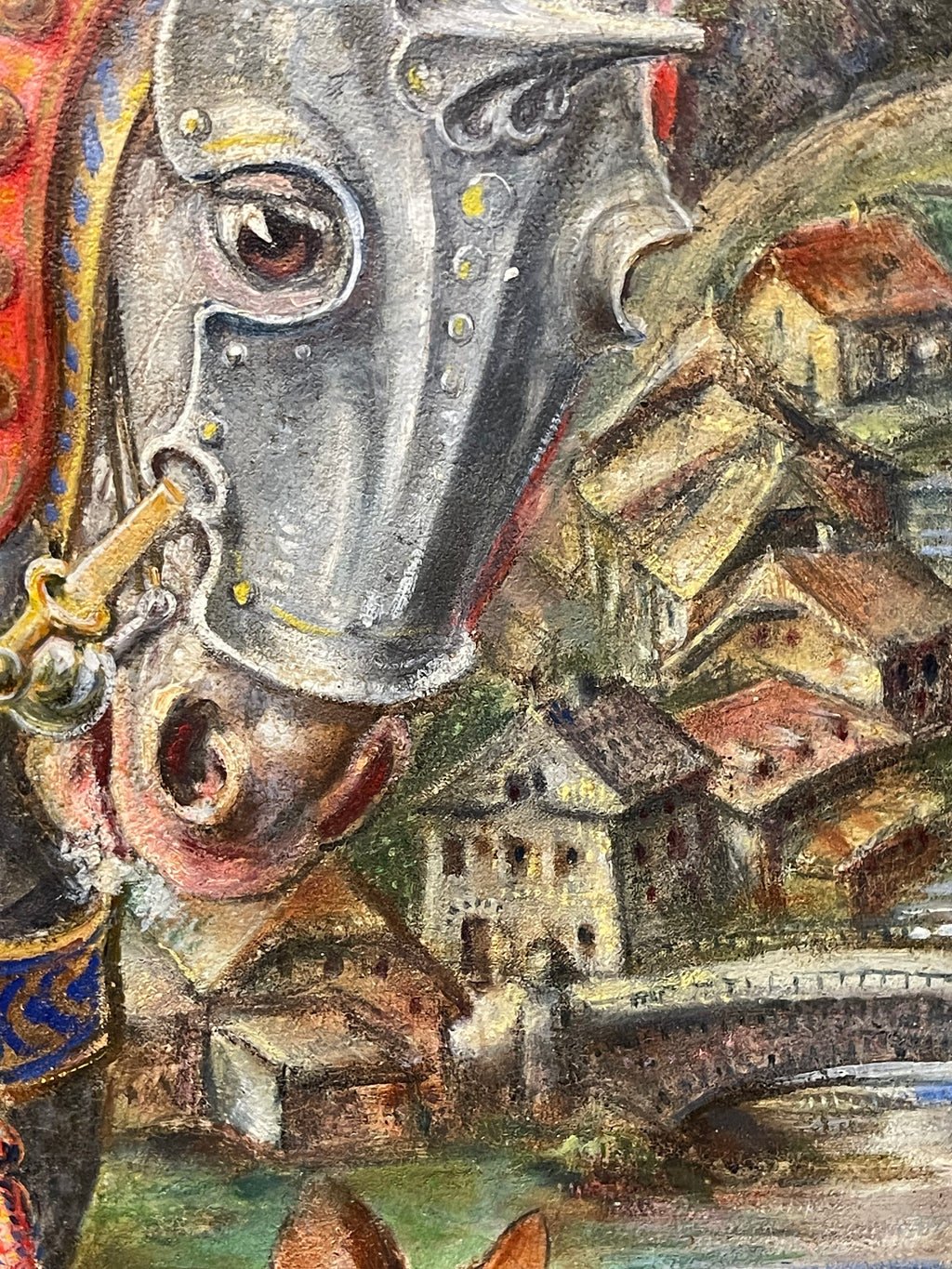 A 20th Century Palatial Fairytale Painting By Gabrielle Debillemont Chardon