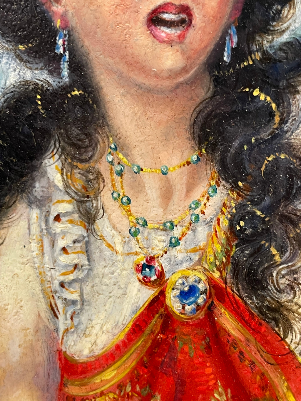 A 20th Century Palatial Fairytale Painting By Gabrielle Debillemont Chardon