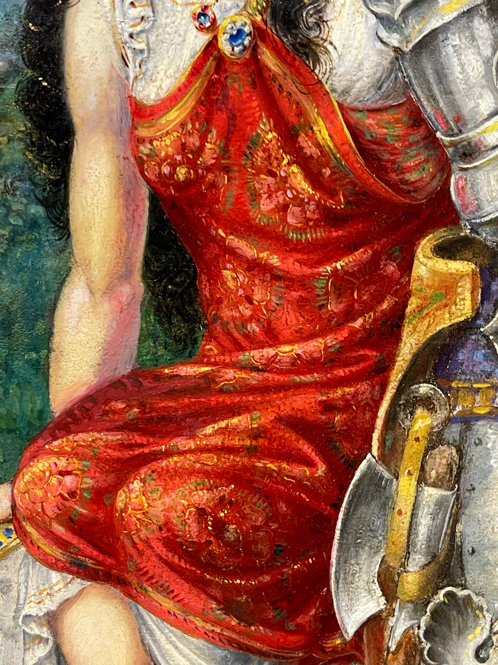 A 20th Century Palatial Fairytale Painting By Gabrielle Debillemont Chardon