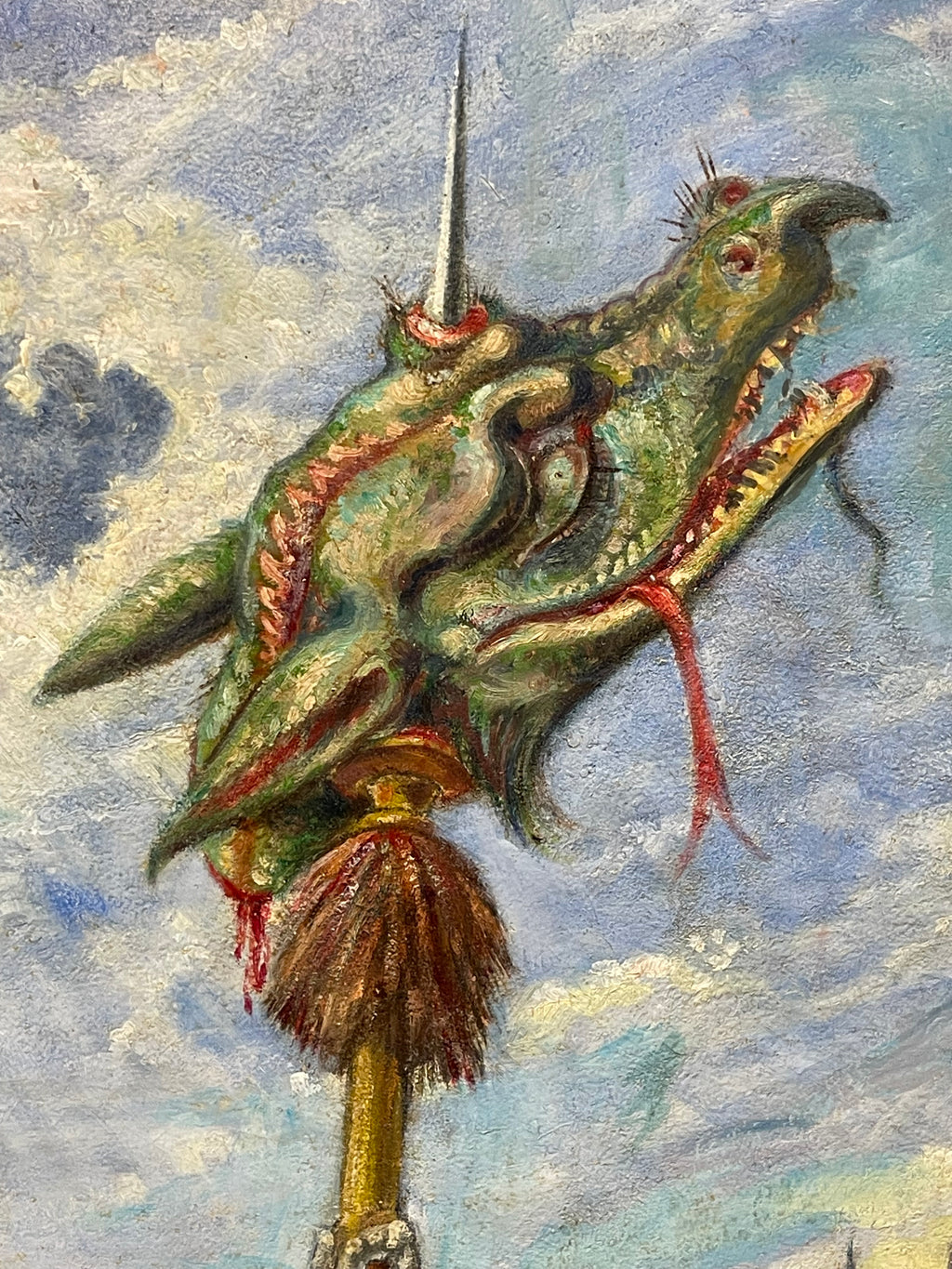 A 20th Century Palatial Fairytale Painting By Gabrielle Debillemont Chardon