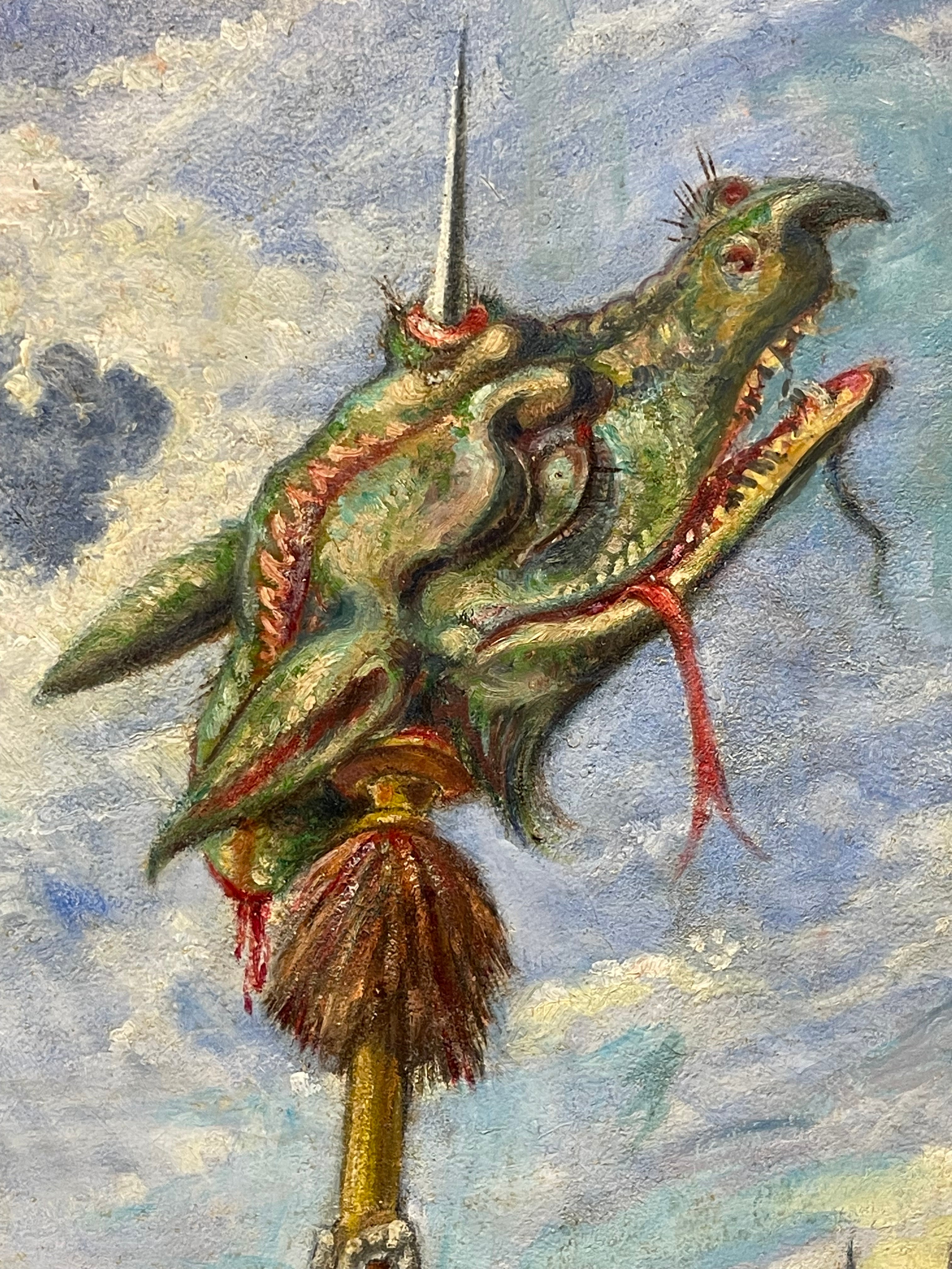 A 20th Century Palatial Fairytale Painting By Gabrielle Debillemont Chardon