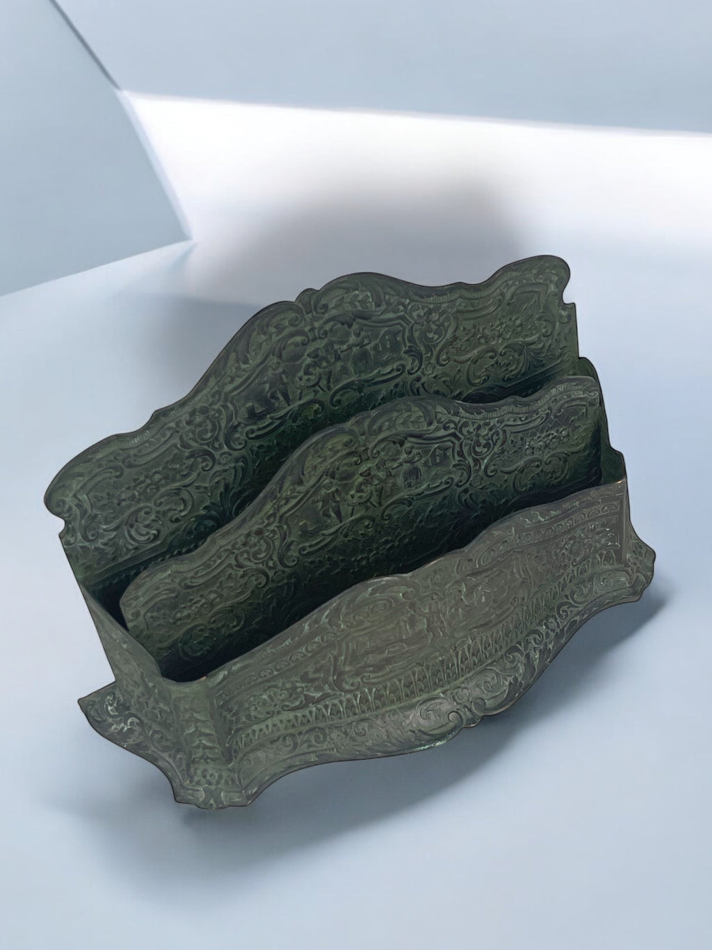 An Austrian Patented Bronze Desk Accessories