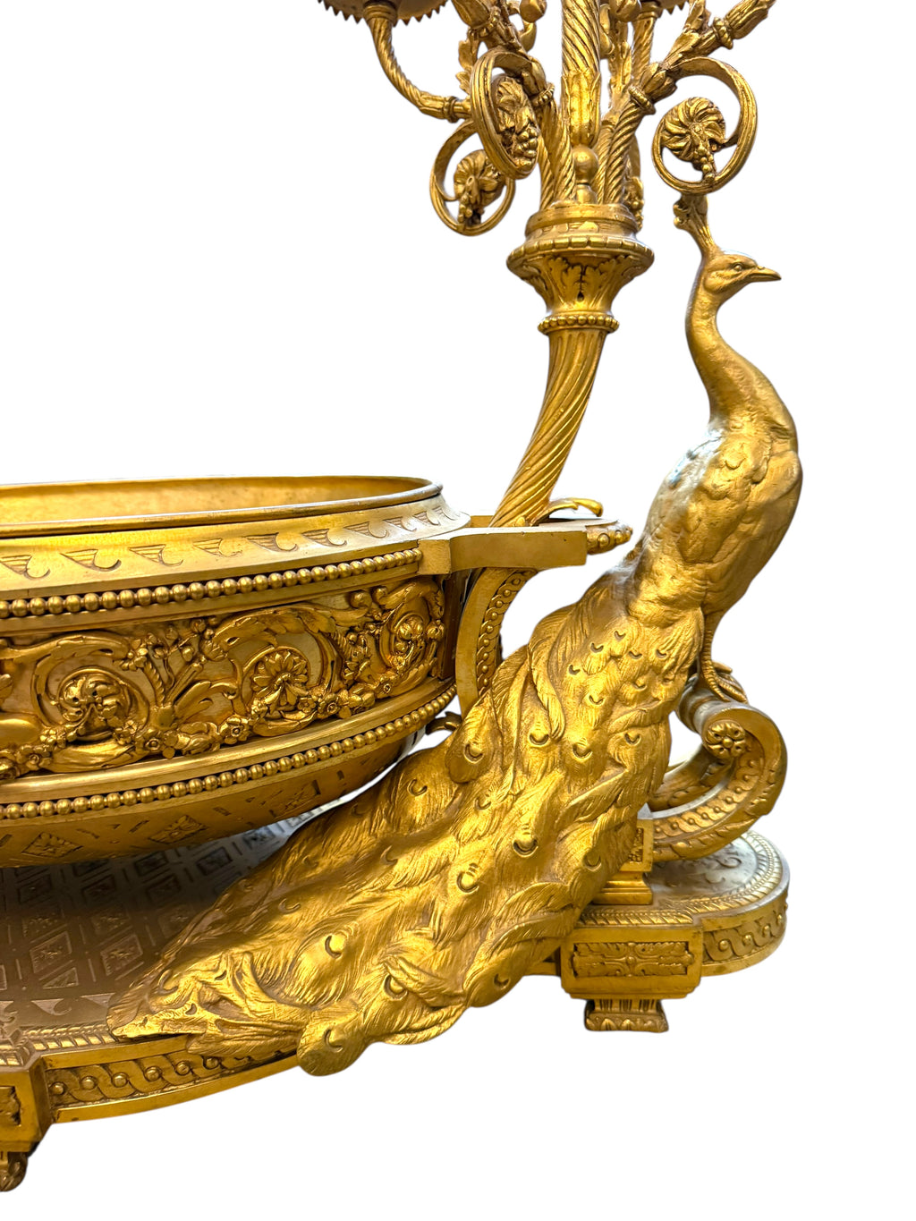 An Attractive & Massive 19th Century Gilt Bronze Centerpiece. France, 1880