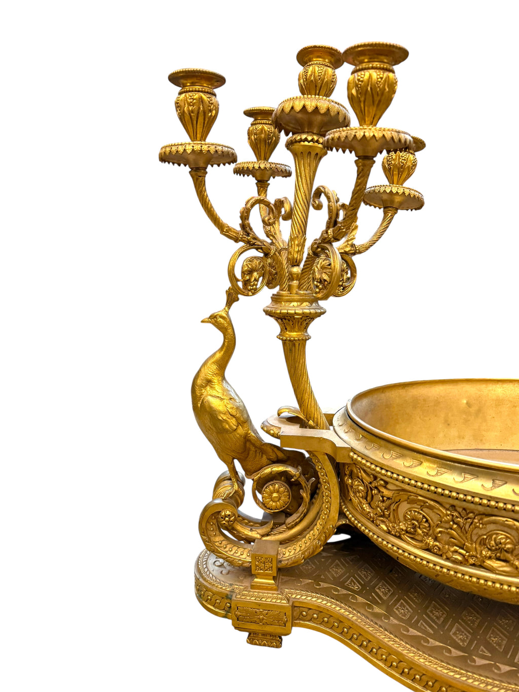 An Attractive & Massive 19th Century Gilt Bronze Centerpiece. France, 1880