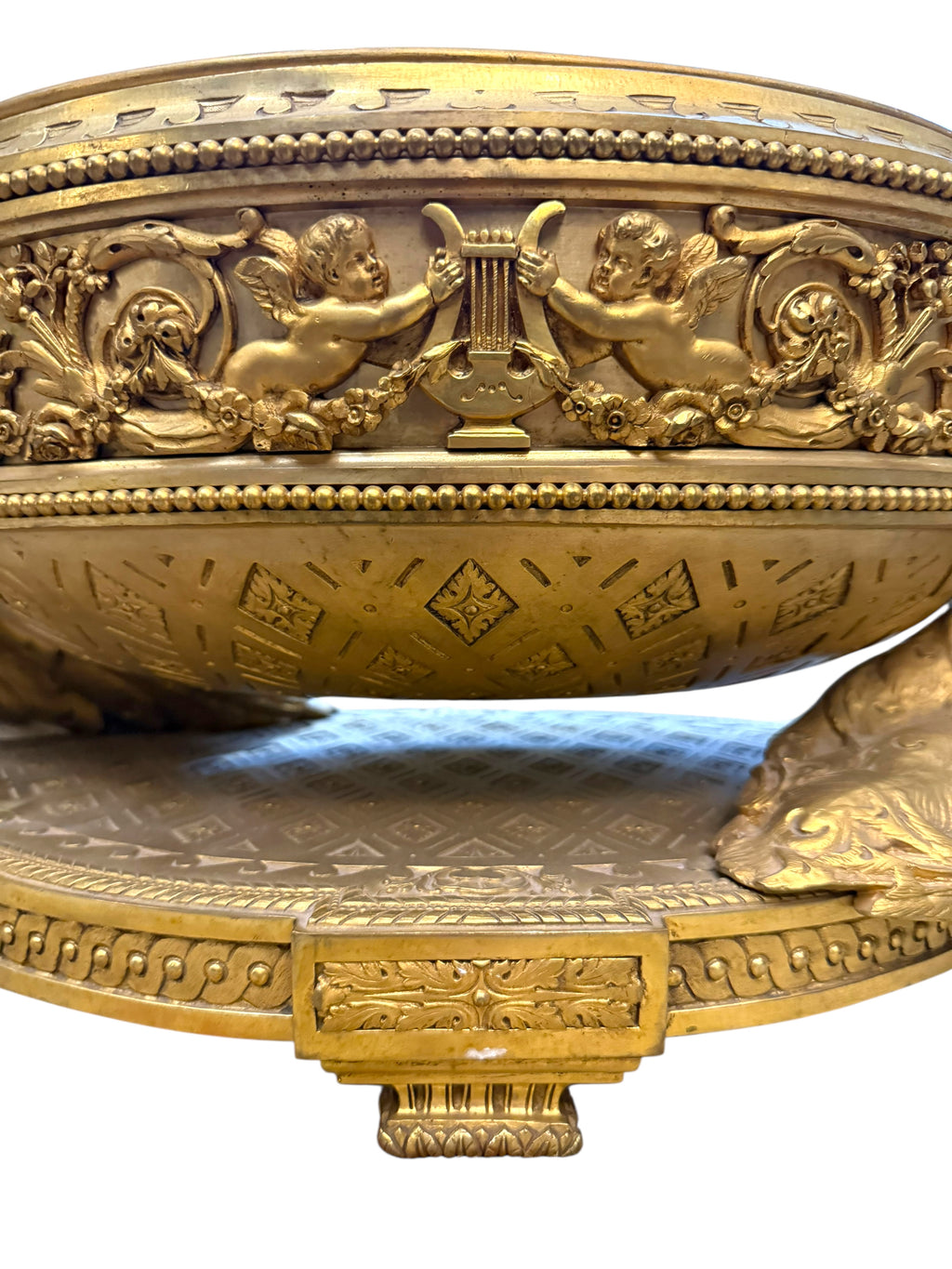 An Attractive & Massive 19th Century Gilt Bronze Centerpiece. France, 1880