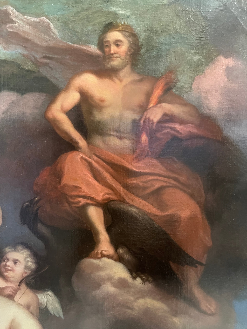 An 18th Century Oil On Canvas Painting