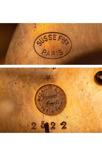 An Empire Style Gilt-Bronze Mantel Clock Paris, Late 19th Century, After the Model Designed by Percier Et Fontaine