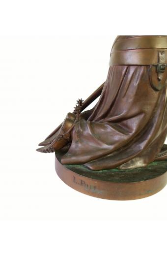19th C. French Bronze Statue By Leon Pilet