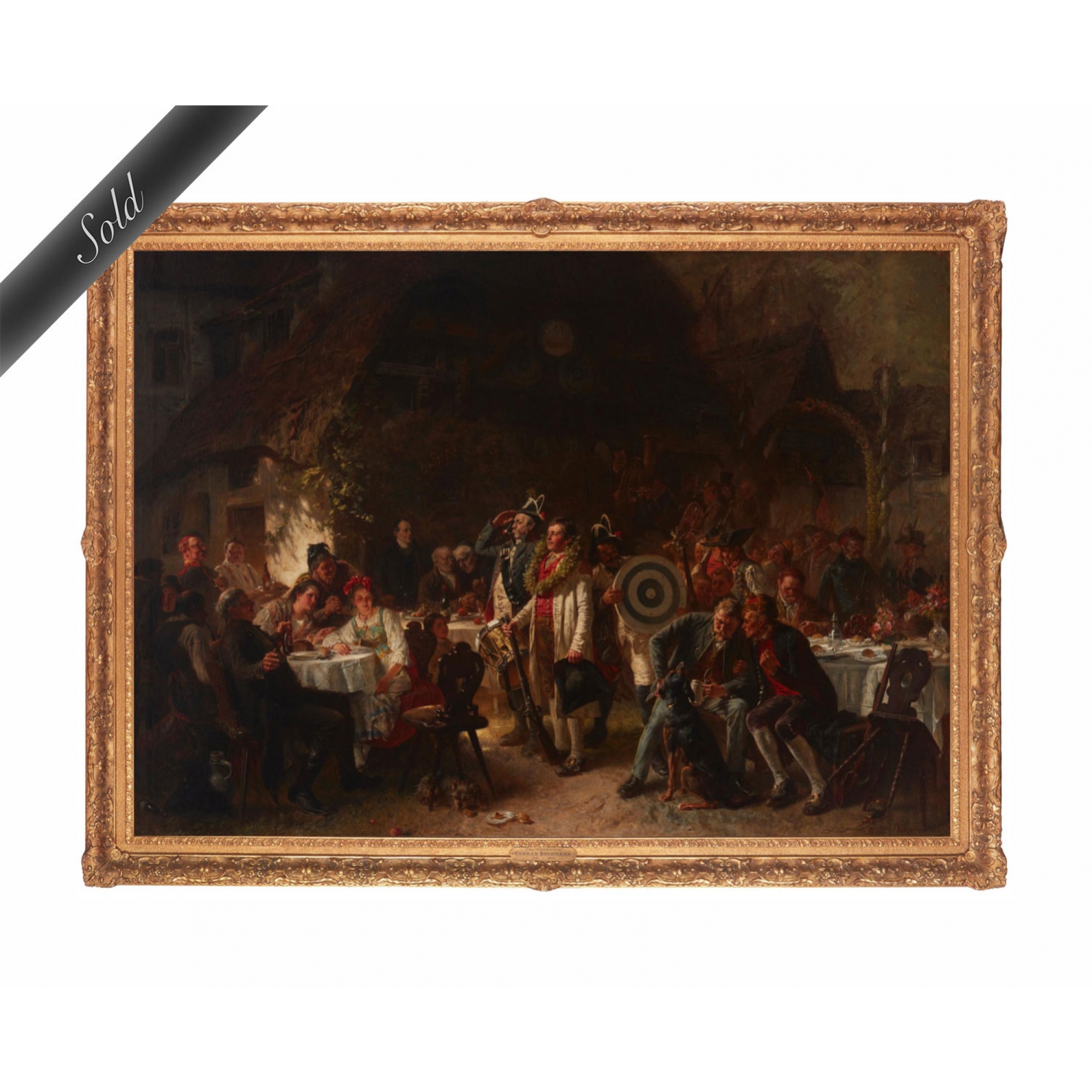 Conrad Beckmann 1846-1902, German "The Champion," 1869