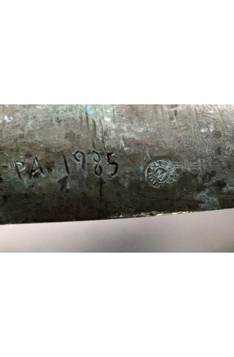 M. Heinlein Reclining Nude Bronze Sculpture