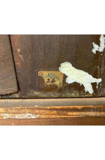 No 216An Oil on Board Painting Depicting a Lady Selling Sculptures, Italy, 19th Century