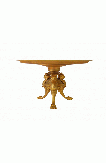 19th C. French Ormolu & Patinated Bronze Centerpiece By Emile-Louis Picault