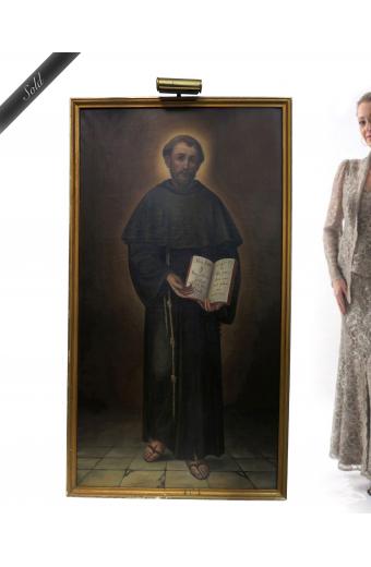 Oil on Canvas Framed Painting of John the Apostle