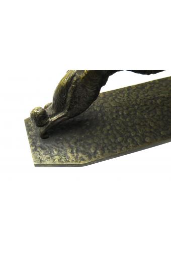 Art Deco Bronze Figurine from J. Lormier, 1930s